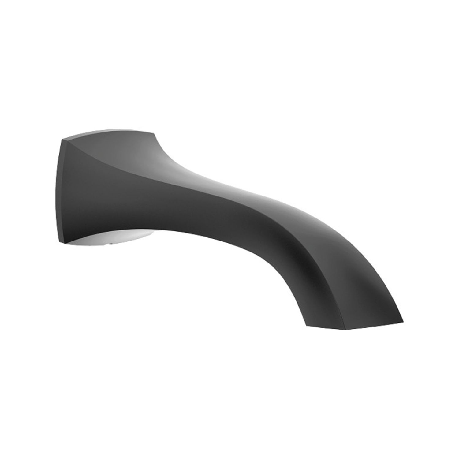 Moen TF191956BL Moen Voss 10-inch Single Handle Non-Diverter Matte Black Tub Filler Spout, M-PACT Common Valve System - TF191956BL