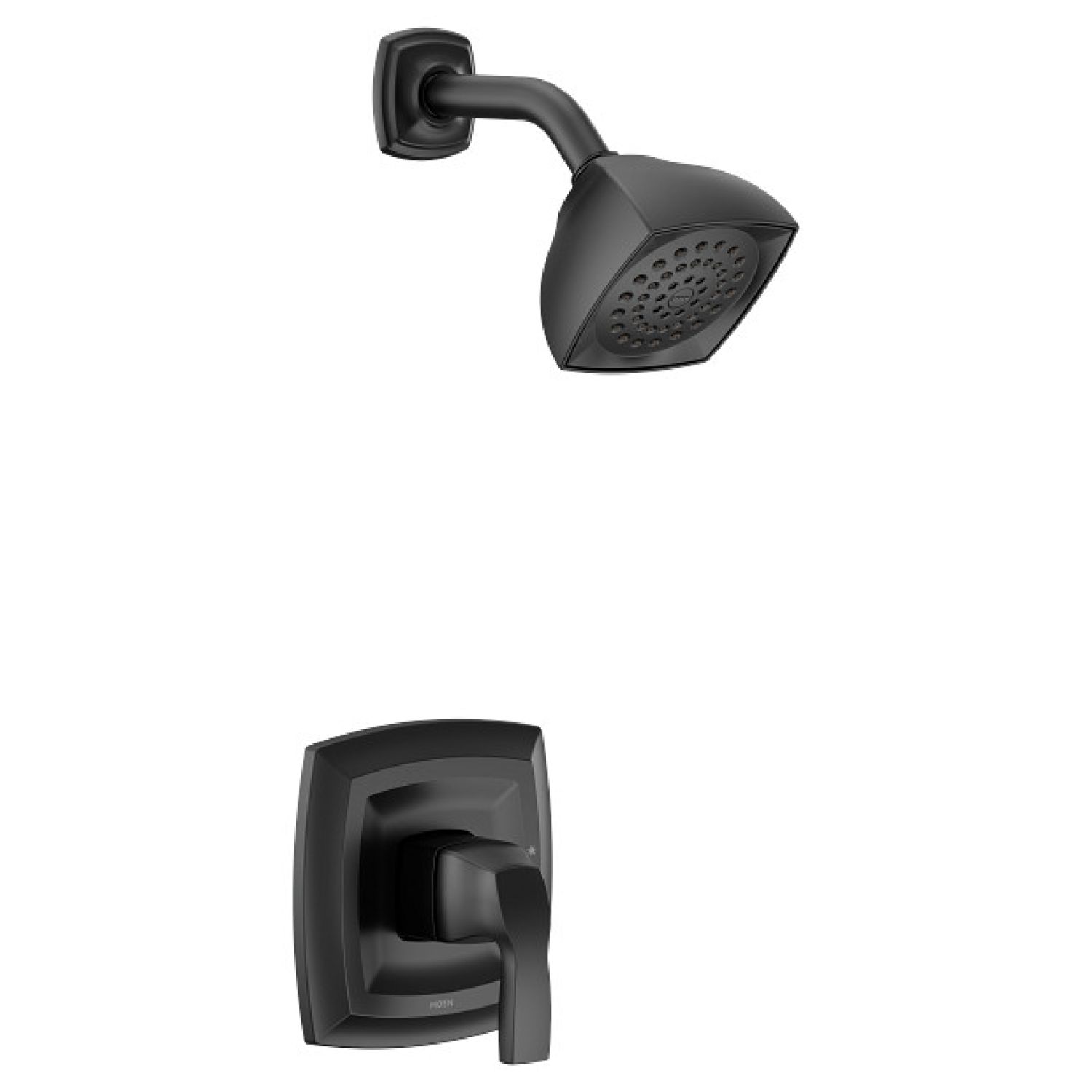 Moen UT2692EPBL Moen Voss M-Core 2-Series Single-Handle Shower Faucet, One-Function, 1.75 GPM, Lever Handle, Eco-Performance, M-PACT, Matte Black - UT2692EPBL