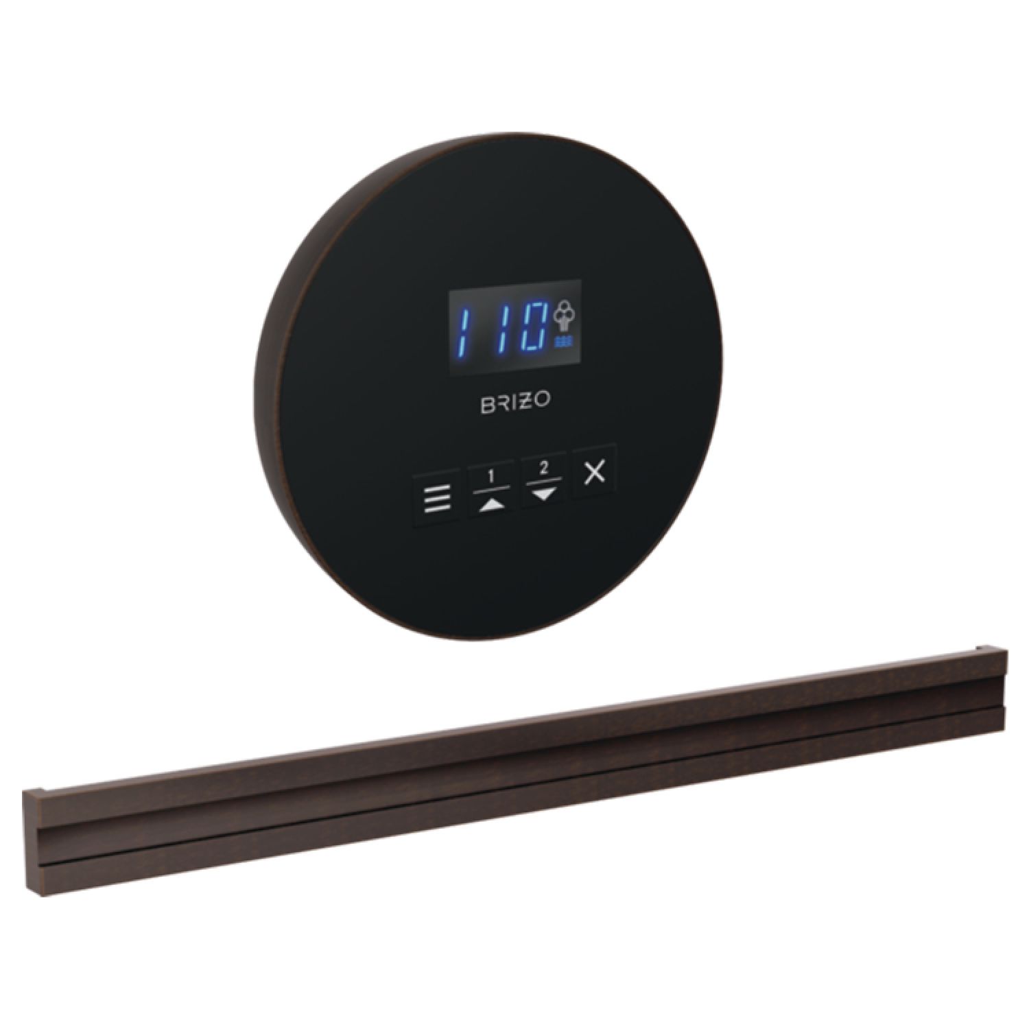 Brizo 8CB-250R-RB Brizo Mystix 4in Round-Shaped Venetian Bronze Steam Control Kit with Patented Dual Sensor, Programmable Time and Temperature - 8CB-250R-RB