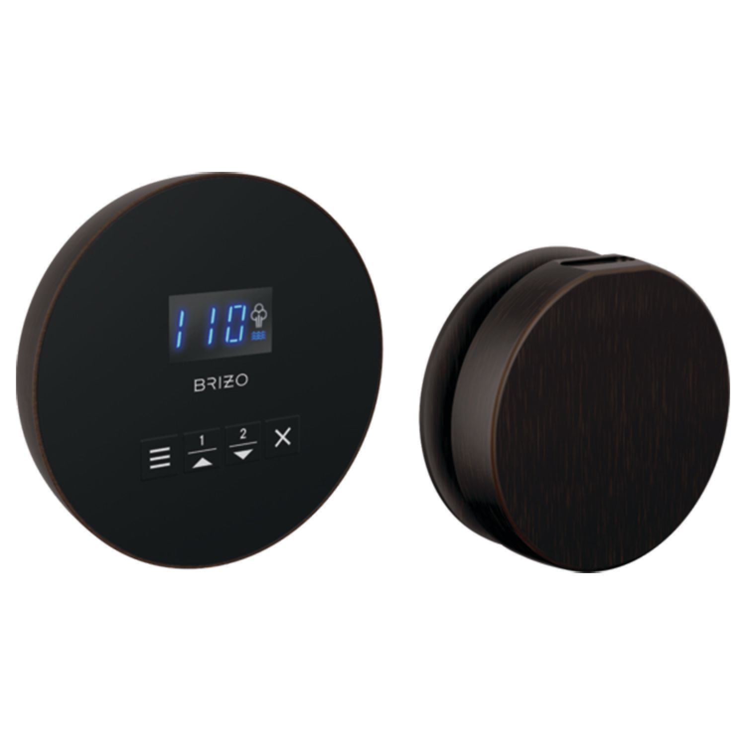 Brizo 8CH-250R-RB Brizo Mystix 4in Venetian Bronze Round Steam Control and Head, Dual Temperature Sensor Technology - 8CH-250R-RB
