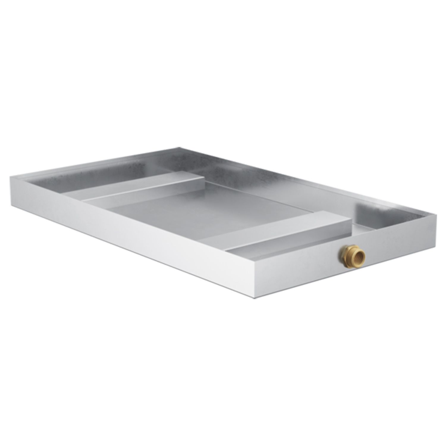 Brizo 8GA-XAN Brizo Mystix 24in x 14in x 2in Galvanized Steel Generator Pan for 20kW - 30kW 8GE-TSG Steam System Generators, XL - 8GA-XAN