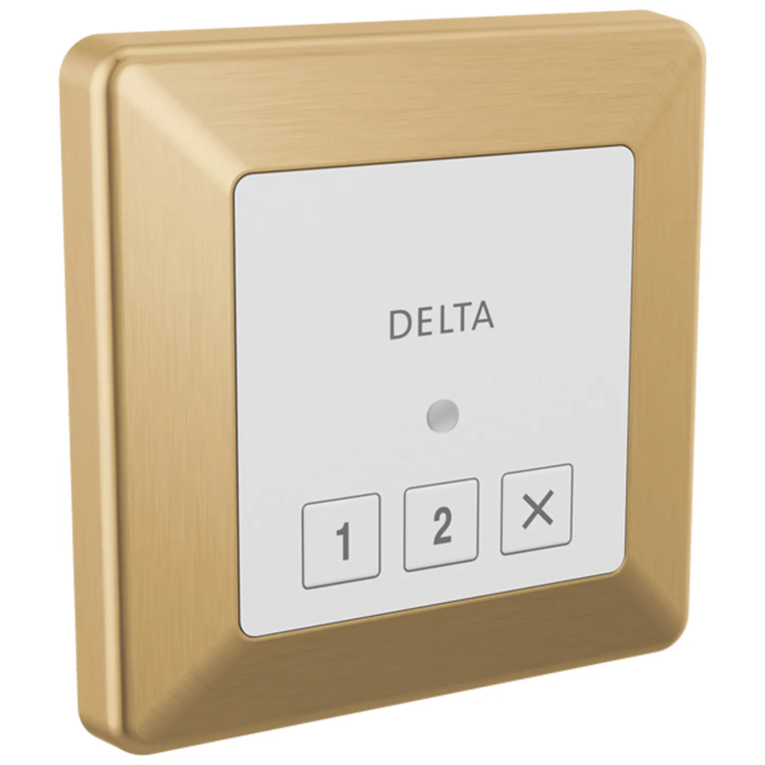 Delta 5CN-220T-CZ-PR Delta SteamScape Classic System Square-Shaped 3-3/4in Champagne Bronze Exterior Steam Control with LED Indicator, Lumicoat Technology - 5CN-220T-CZ-PR