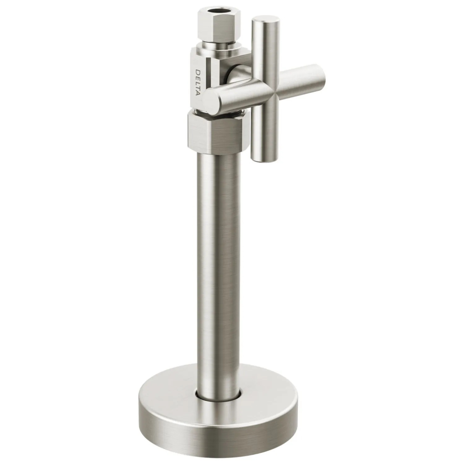 Delta DT021201-SS Delta Straight Supply Stop Valve, Brass, ADA-Compliant, Stainless - DT021201-SS