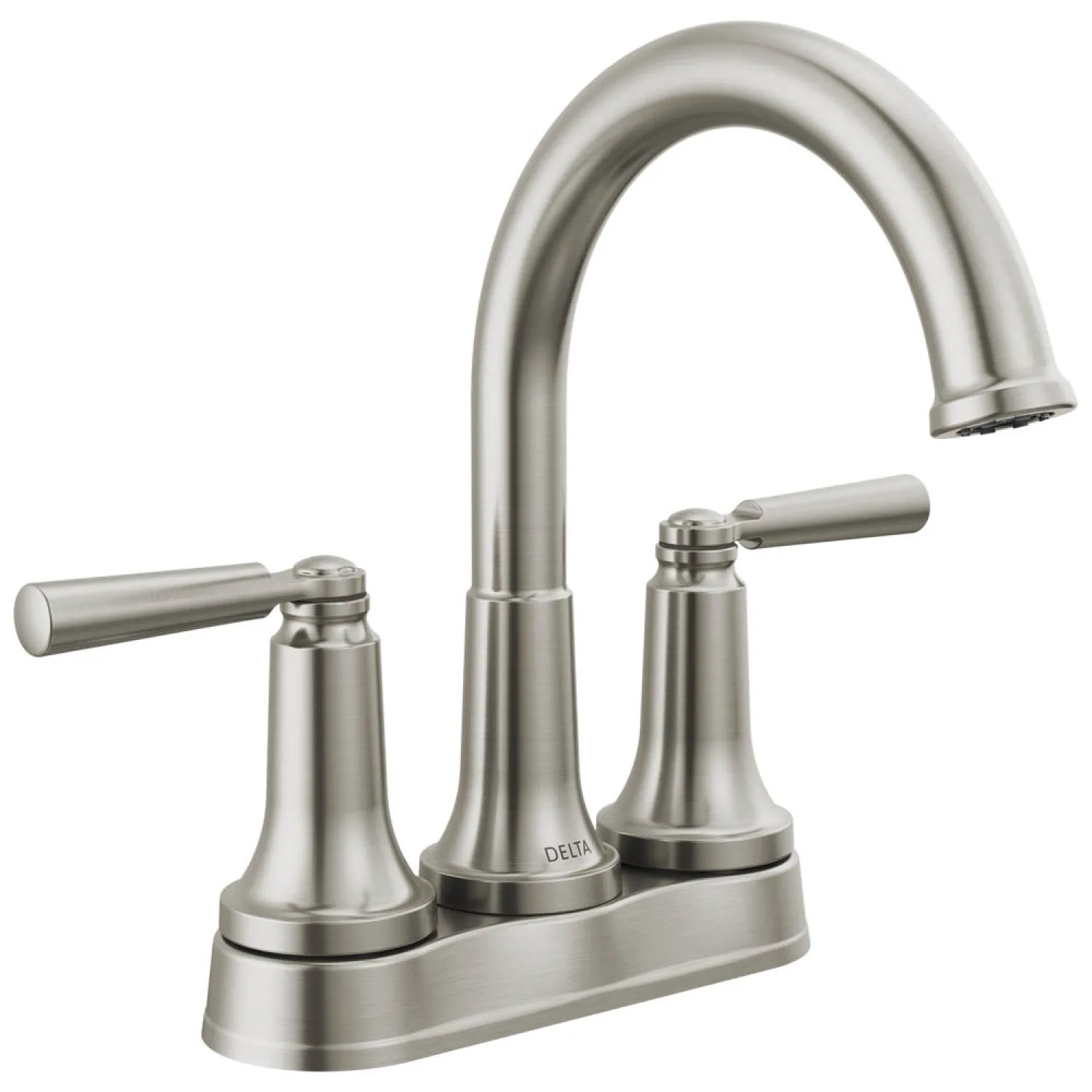 Delta 2535-SSMPU-DST Delta Saylor Centerset Bathroom Faucet, Metal Drain With Push Pop, DIAMOND Seal, ADA-Compliant, 1.2 GPM, Stainless - 2535-SSMPU-DST