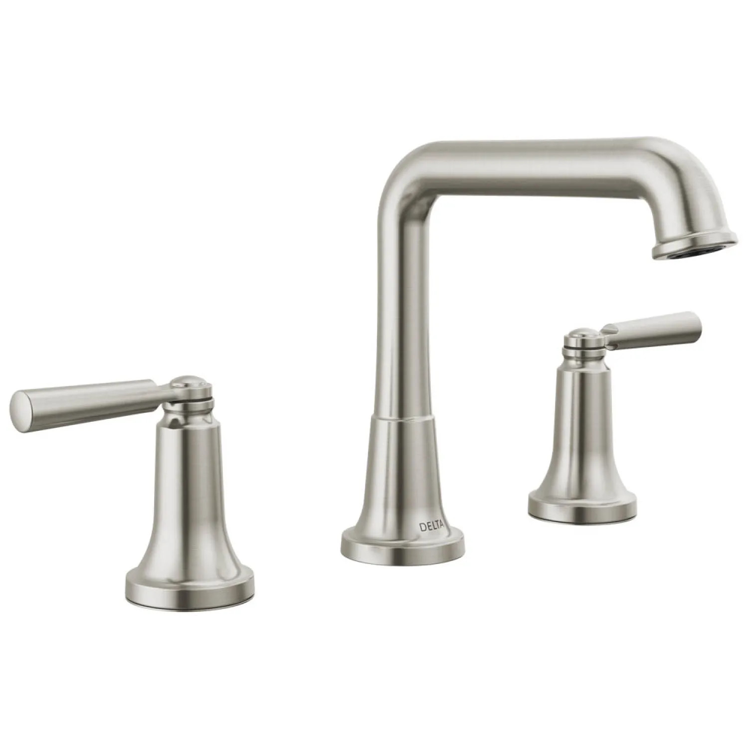 Delta 3536-SSMPU-DST Delta Saylor Widespread Bathroom Faucet With Metal Push Pop-Up Drain, Two Handles, DIAMOND Seal, ADA, 1.2 GPM, Stainless - 3536-SSMPU-DST