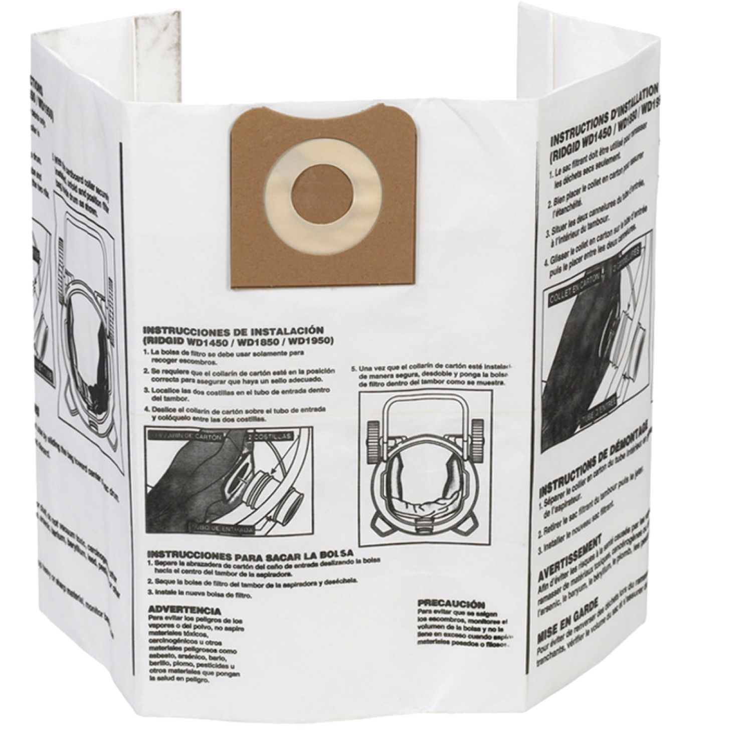 Ridgid 23743 RIDGID VF3502 Dust Collection Bag for 12- to 16-Gallon RIDGID Wet/Dry Vacuums - 23743