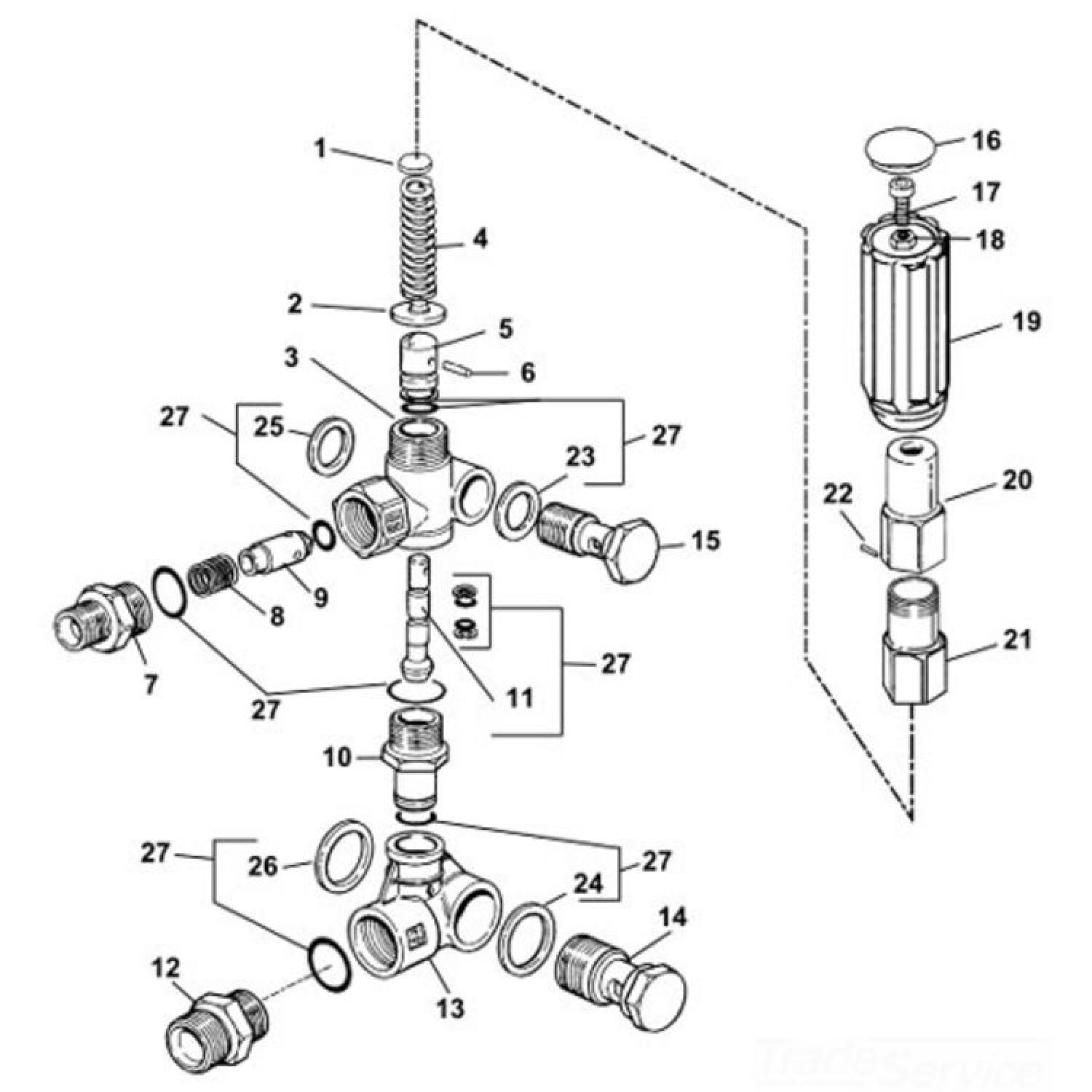 Ridgid 65202 Ridgid 65202 Unloader Valve Assembly for Jetter Flow Control Systems