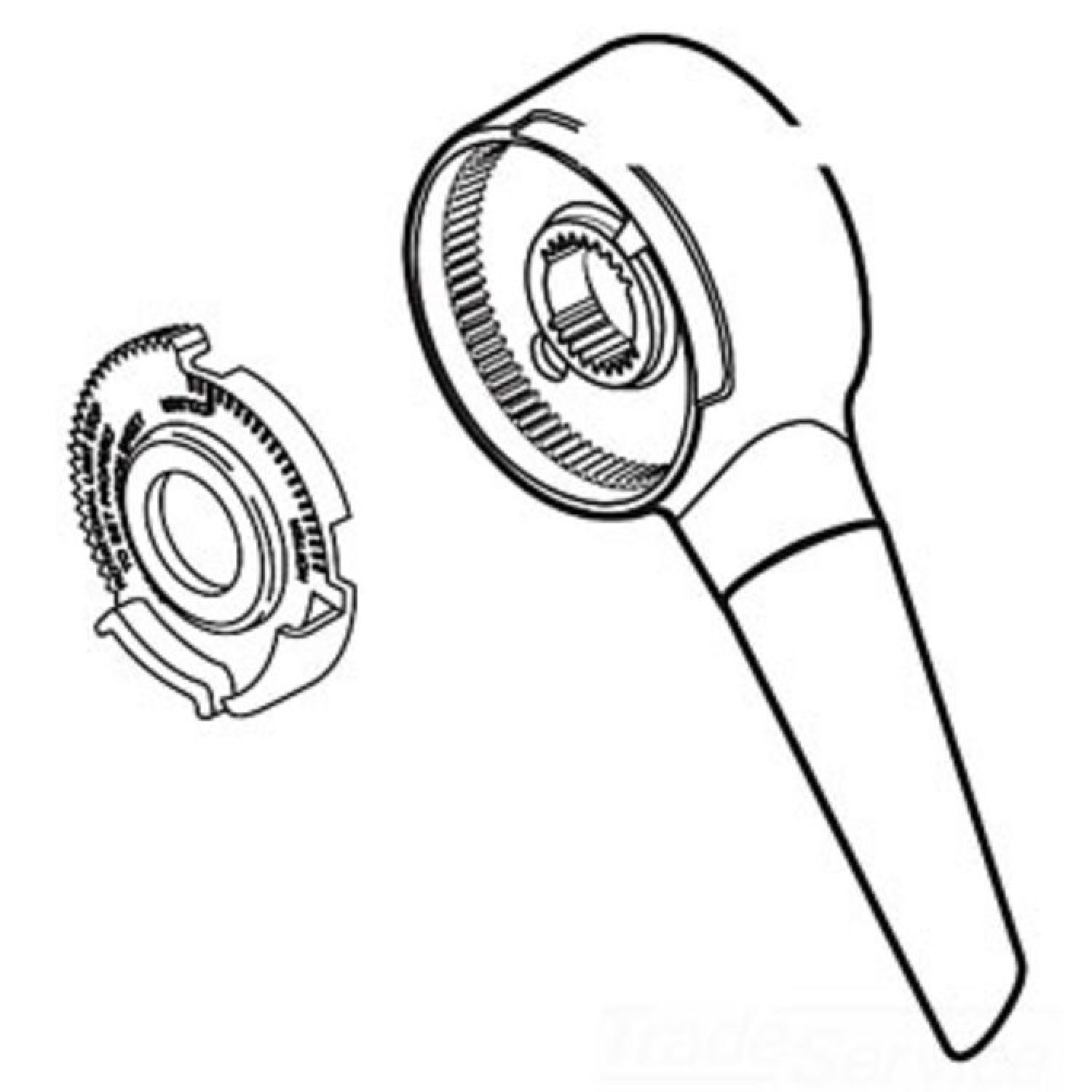Delta RP61610 DELTA RP61610 PART SINGLE LEVER HANDLE KIT CHROME