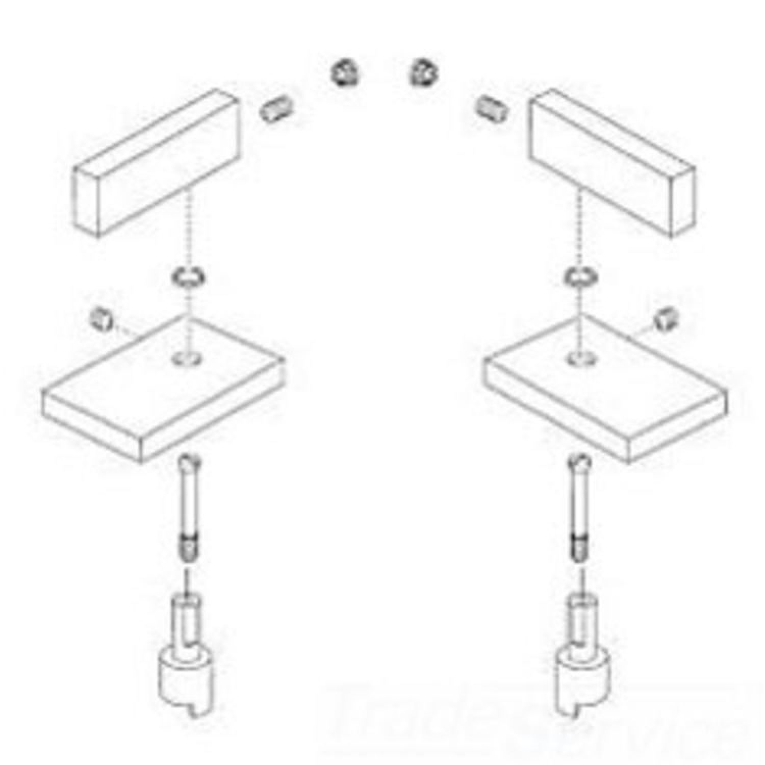 Delta RP51218 DELTA RP51218 PART TWO METAL LEVER HANDLE KIT CHROME