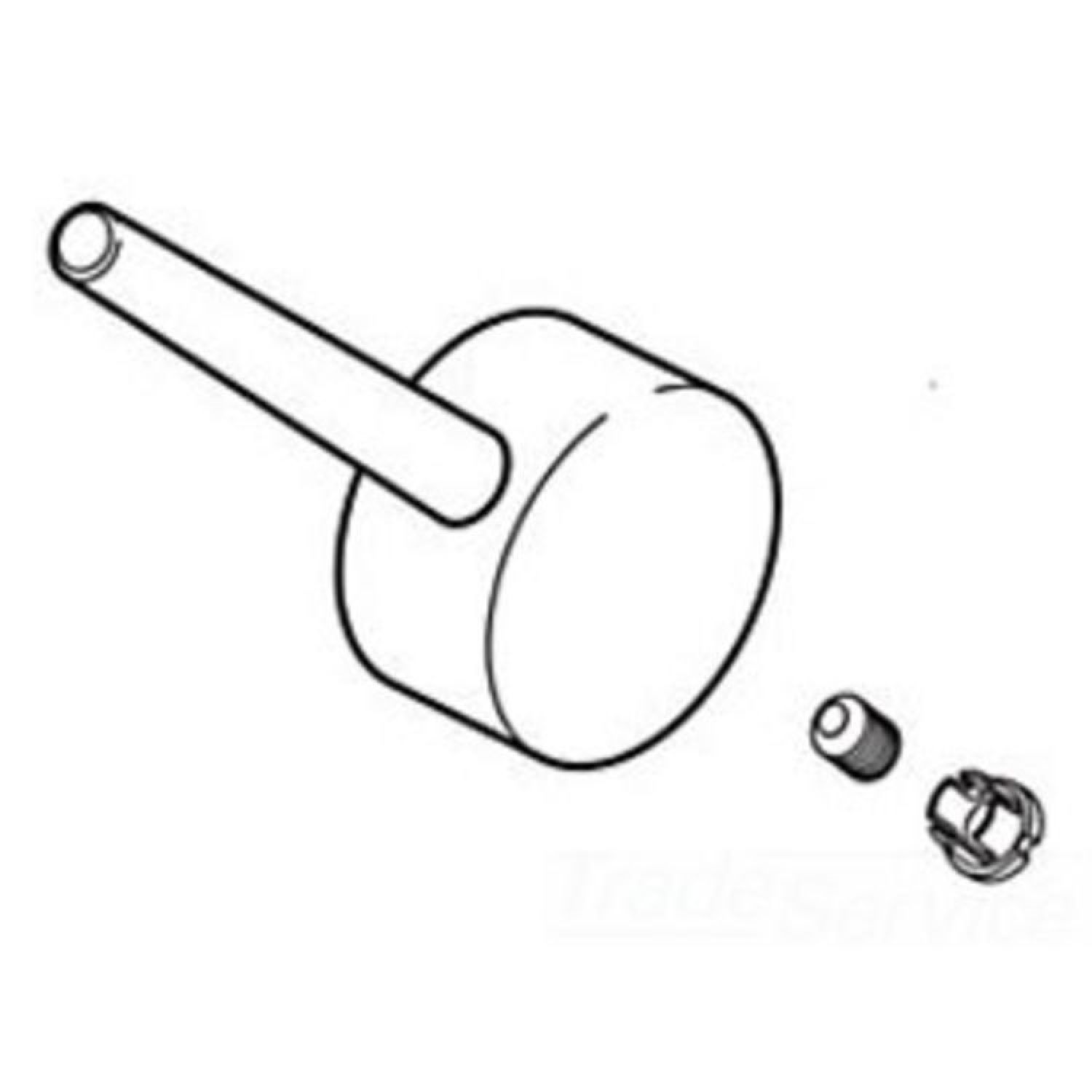 Delta RP62589AR Delta Trinsic Arctic Stainless Metal Lever Handle Kit for 9159-DST, 9959-DST, and 19933-DST Single-Handle Pull-Down Faucets, ADA - RP62589AR