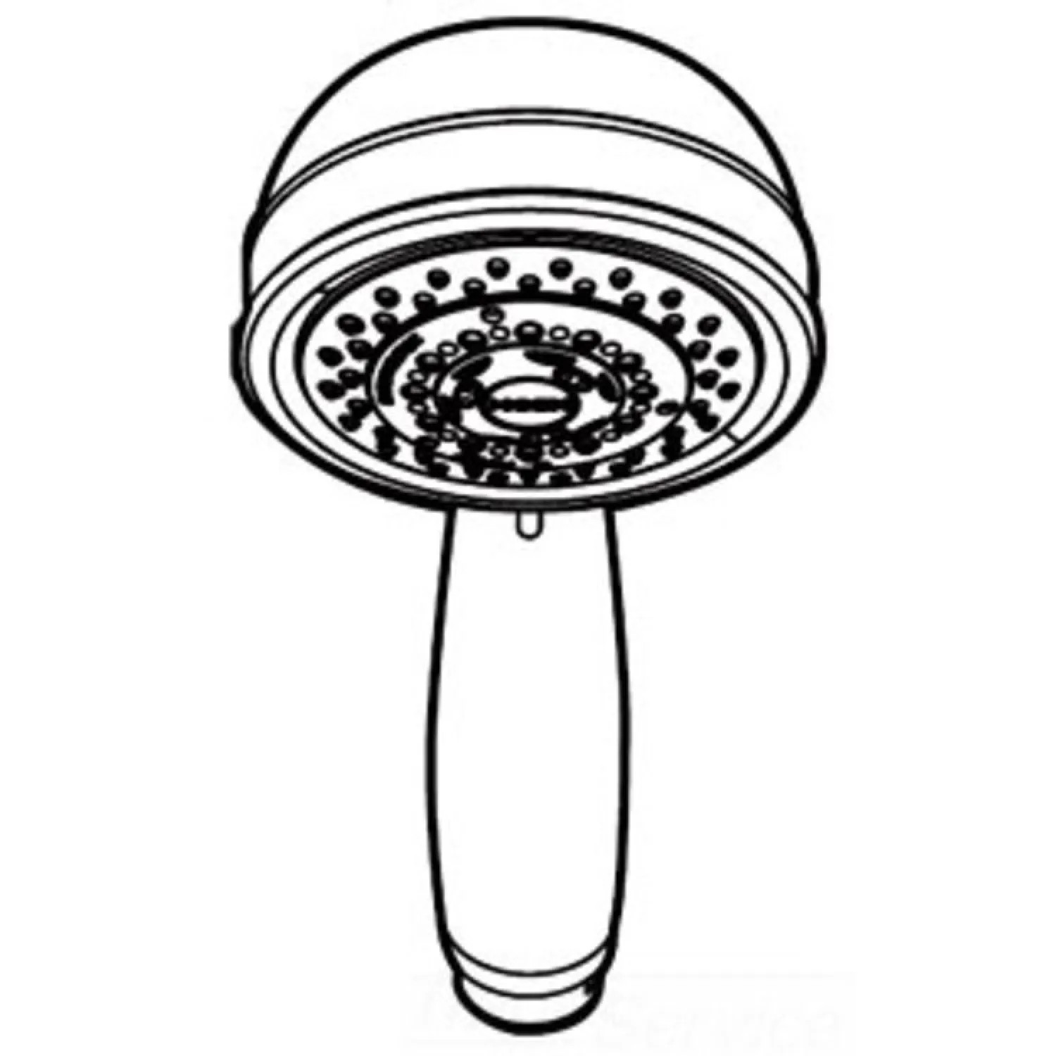 Moen 128875NL Moen Icon 4in Massaging Hand Shower for T9622 ioDIGITAL Roman Tub Trim, Four-Function, Round, 2.5 GPM, Polished Nickel - 128875NL