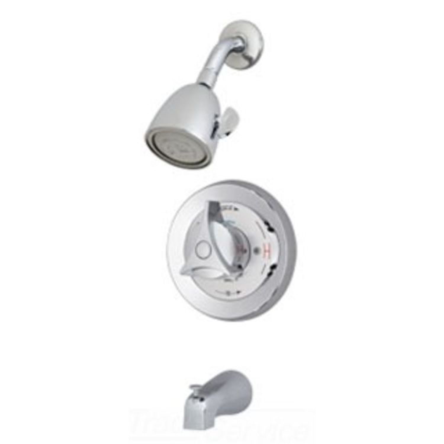 Symmons 96-2-231 Symmons Tub/Shower Faucet with Super Showerhead, Temptrol Pressure Balance Valve, Diverter Tub Spout, 2.5 GPM, Polished Chrome - 96-2-231