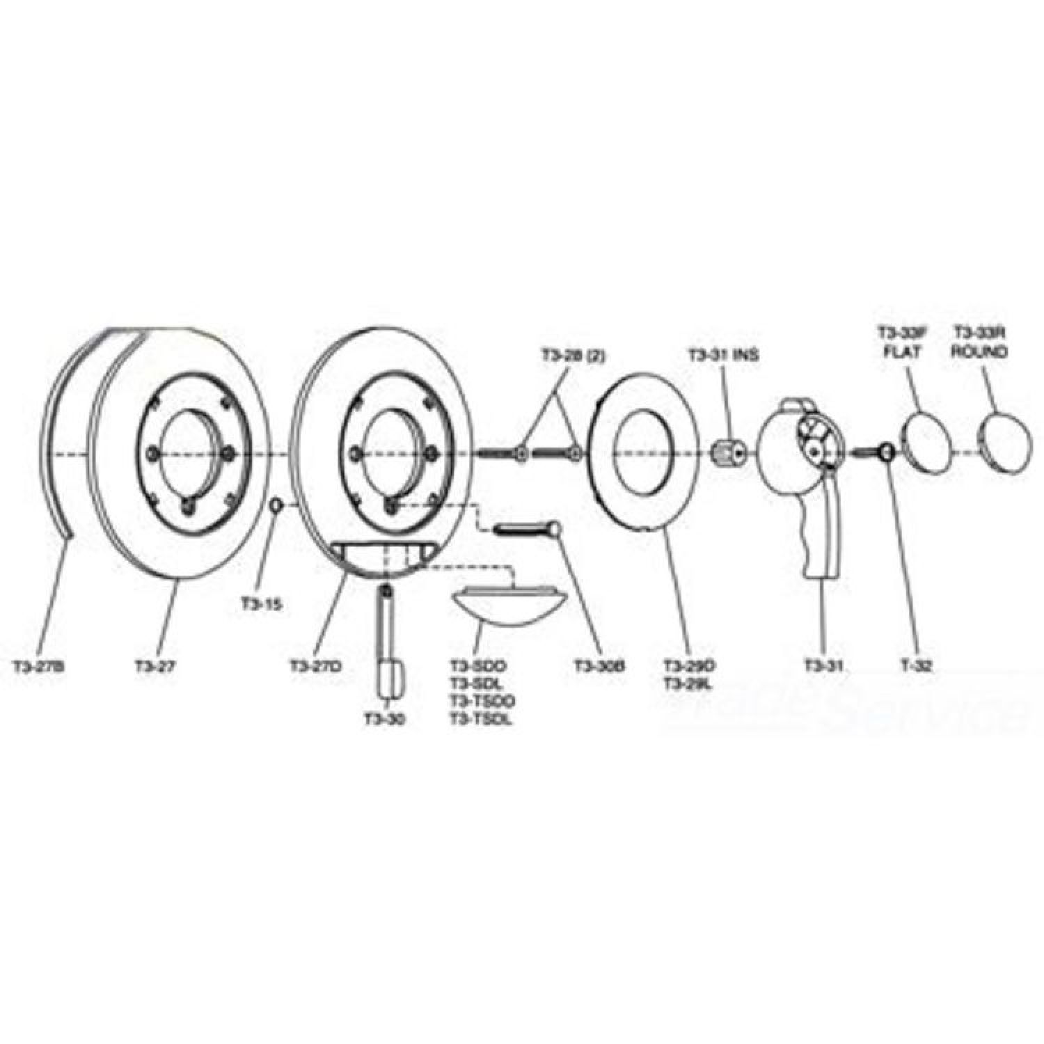 Symmons T3-27 Symmons T3-27 Escutcheon Model C Chrome