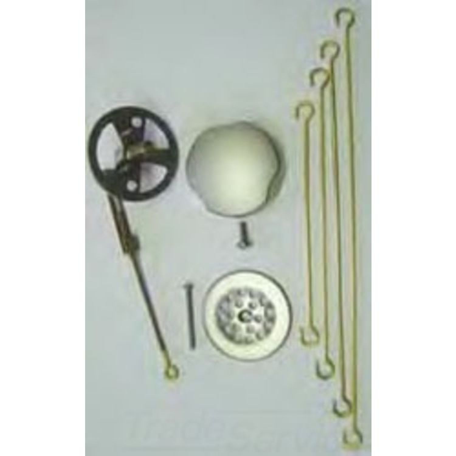 Watco 39551-CP Watco 39551-CP Polished Chrome Turnstyle Trim and Linkage Kit up to 24
