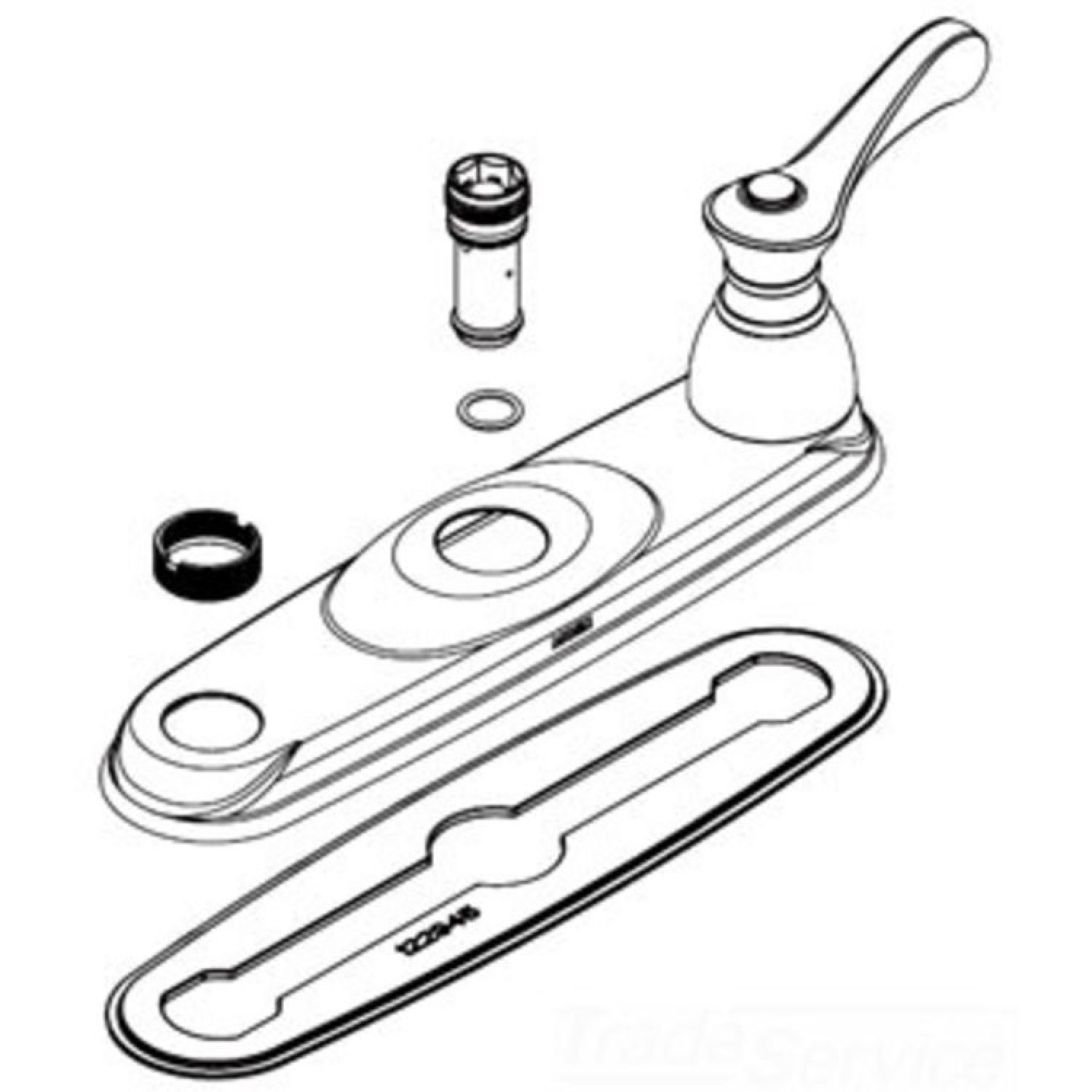 Moen 123342 Moen 123342 Part Deck Gasket, Two Handle Kitchen