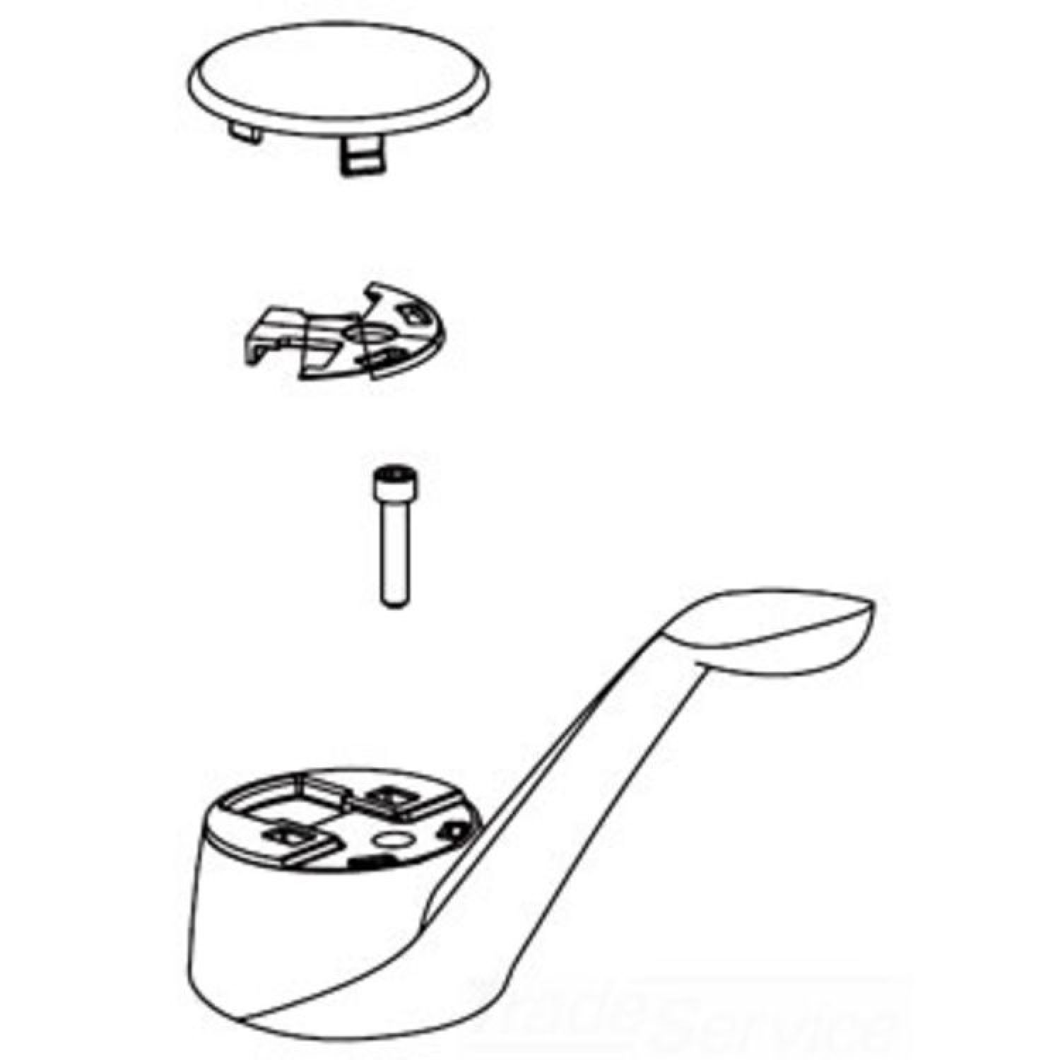 Moen 93989W MOEN 93989W PART HANDLE KIT GLACIER
