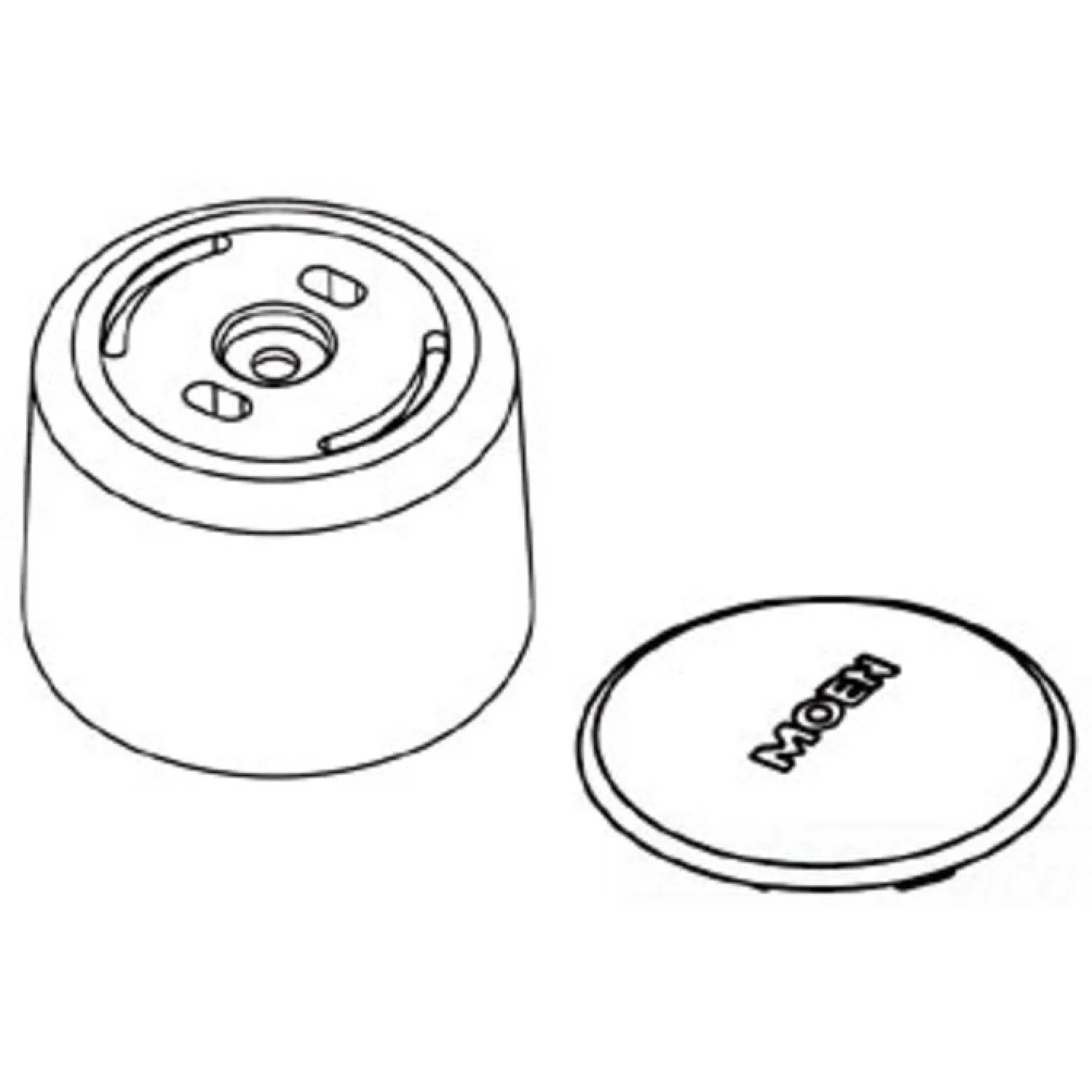 Moen 103454ST Moen 103454ST Part Handle Knob Monticello Bidet Diverter
