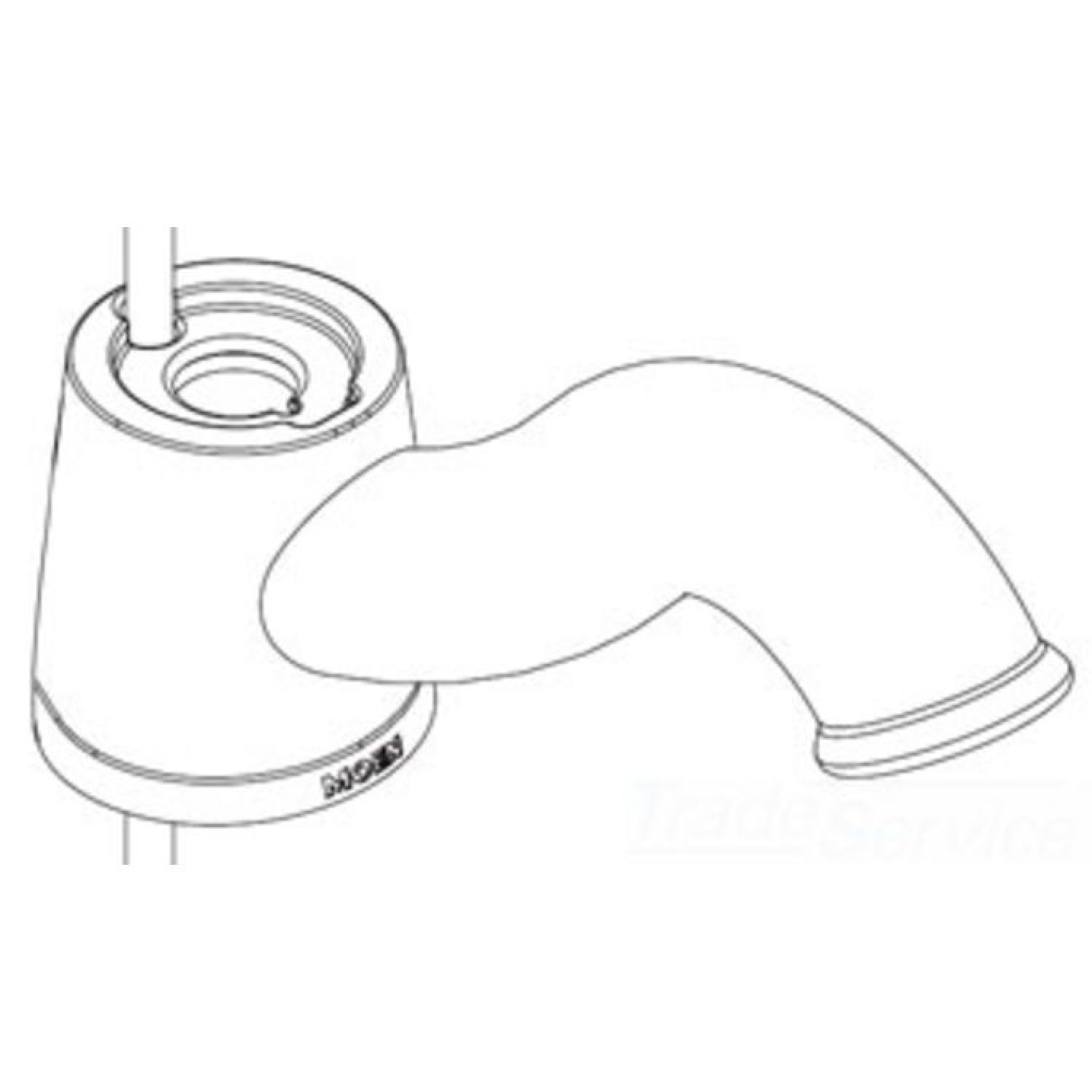 Moen 115044ST Moen 115044ST Castleby Spout Kit, Satine