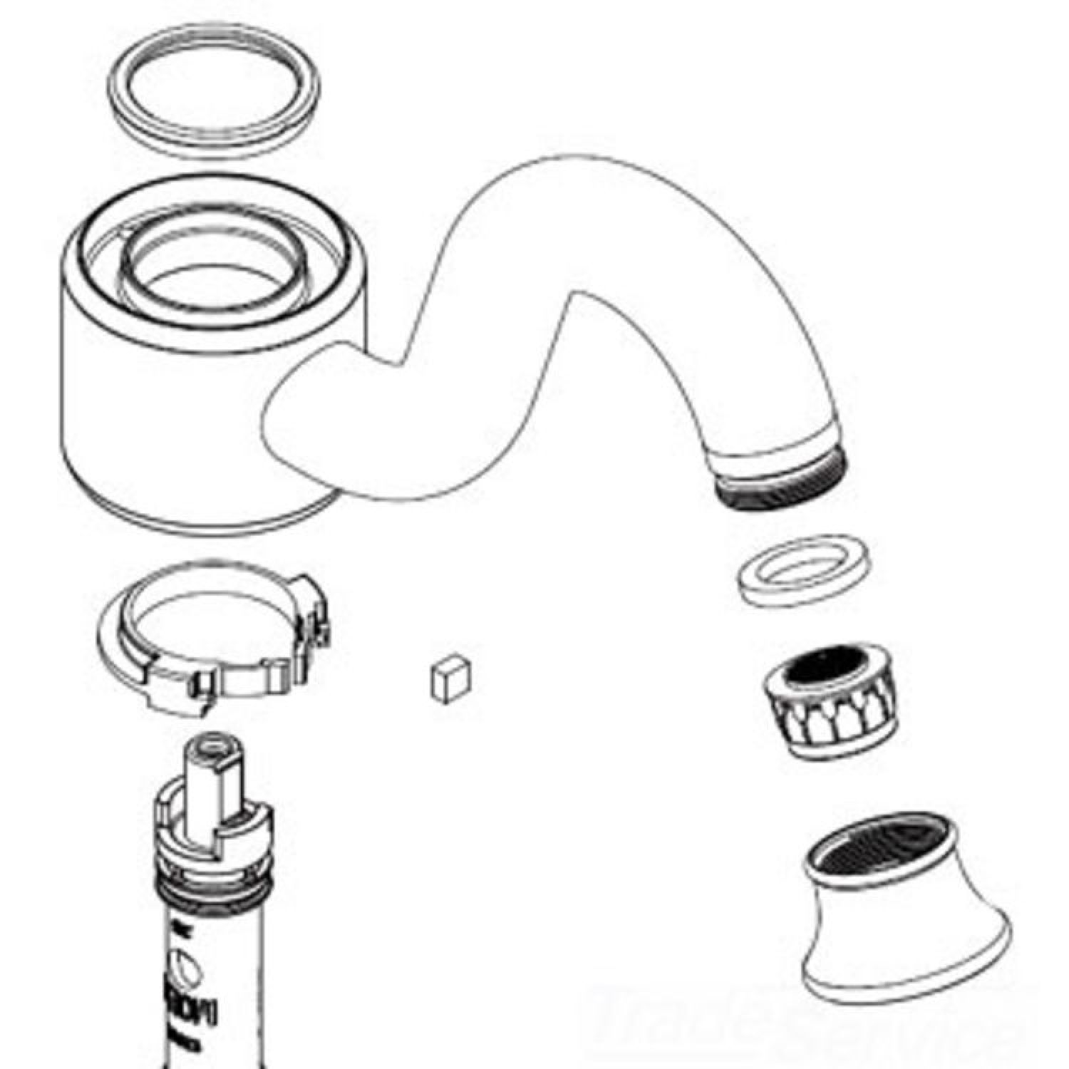 Moen 116617NL Moen 116617NL Part Spout Kit, Single Handle Lavatory