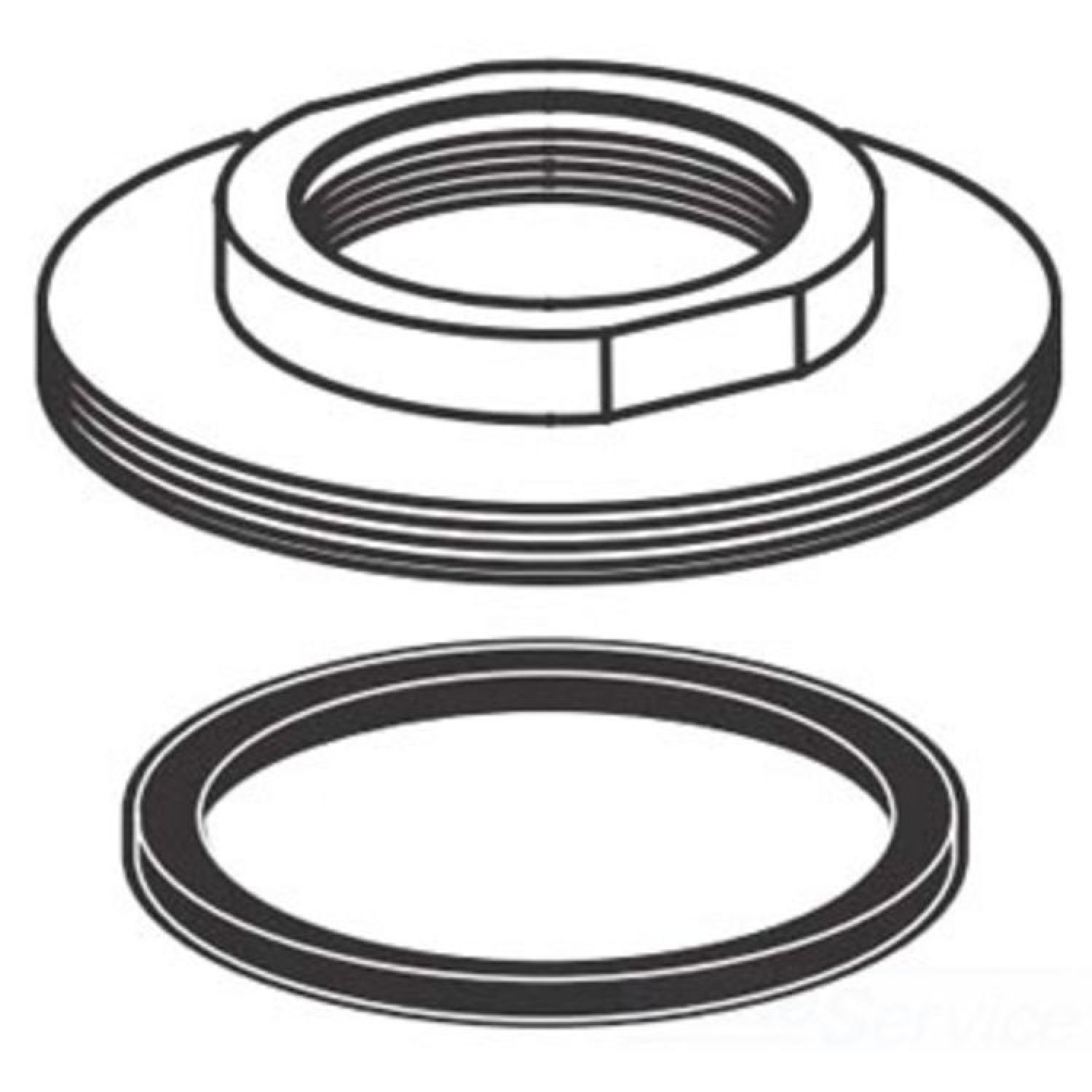 American Standard M962619-0070A American Standard M962619-0070A N/A Deck Adapter Kit for Green Tea Deck Mounted Tub Fillers M962619-0070A