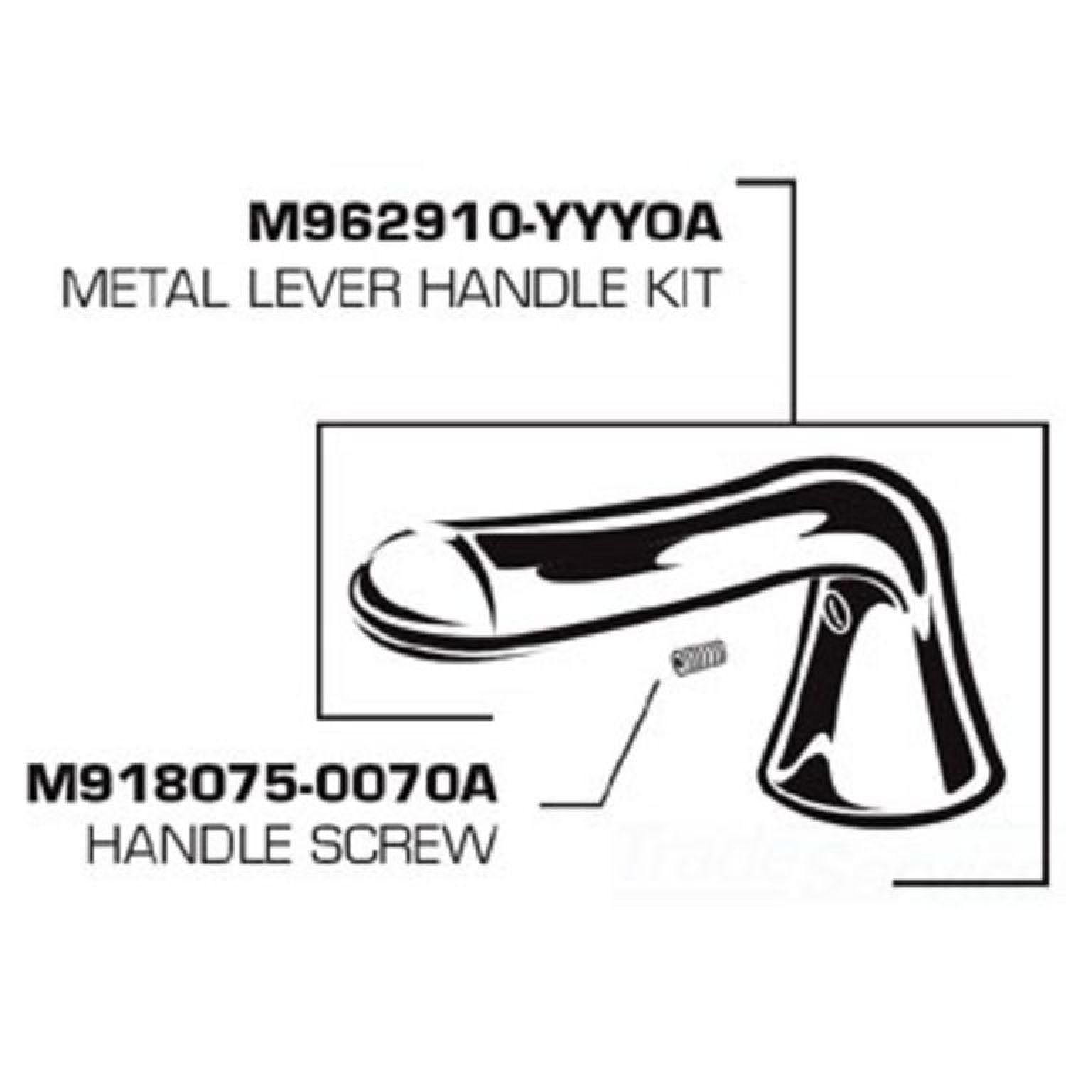 American Standard M962910-0020A American Standard M962910-0020A Handle for Soft Colony, Chrome