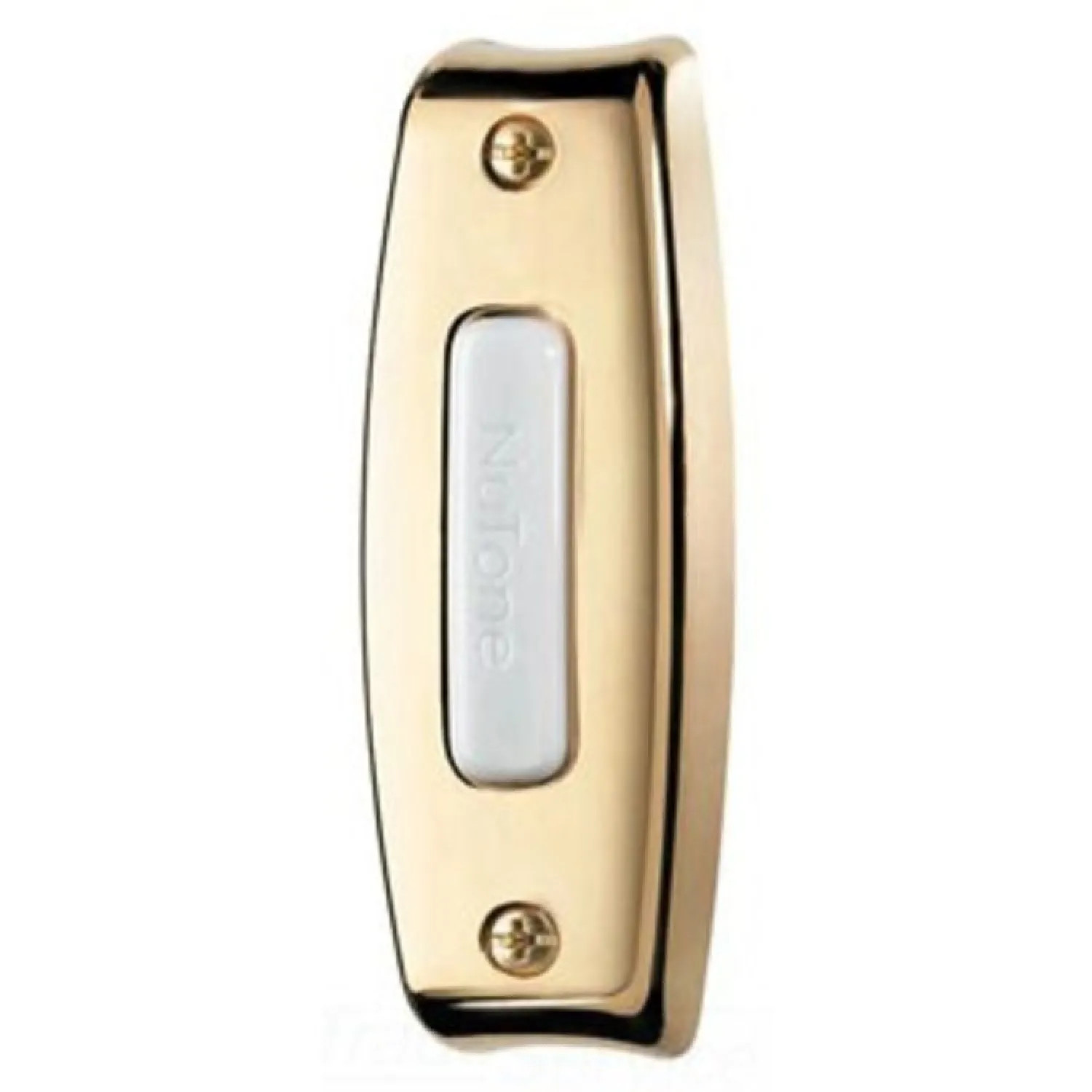 Broan SPB7LPB Broan-NuTone Lighted Rectangular Pushbutton, Polished Brass - PB7LPB