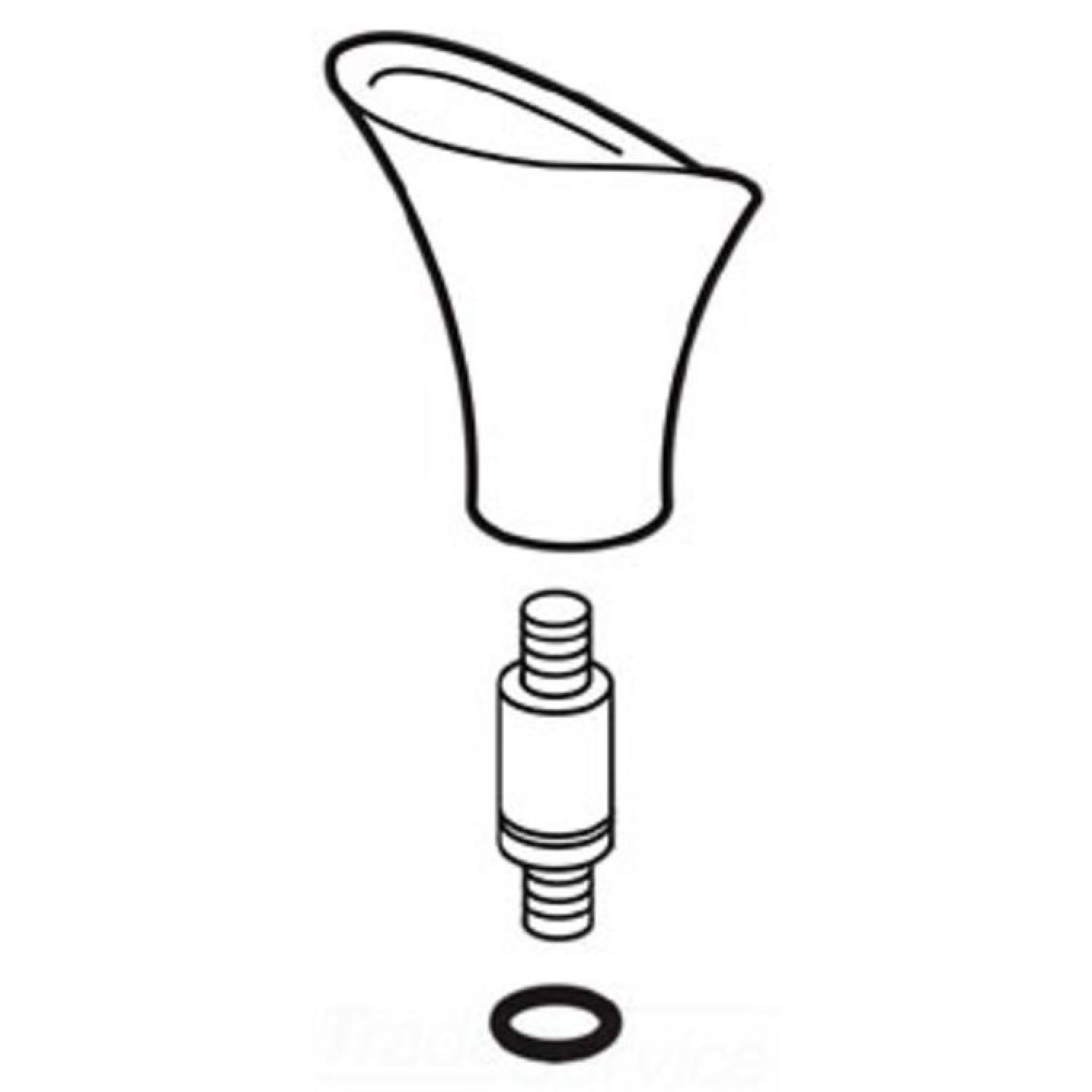 Delta RP61277 Delta RP61277 Delta Finial Assembly - Roman Tub (Chrome)