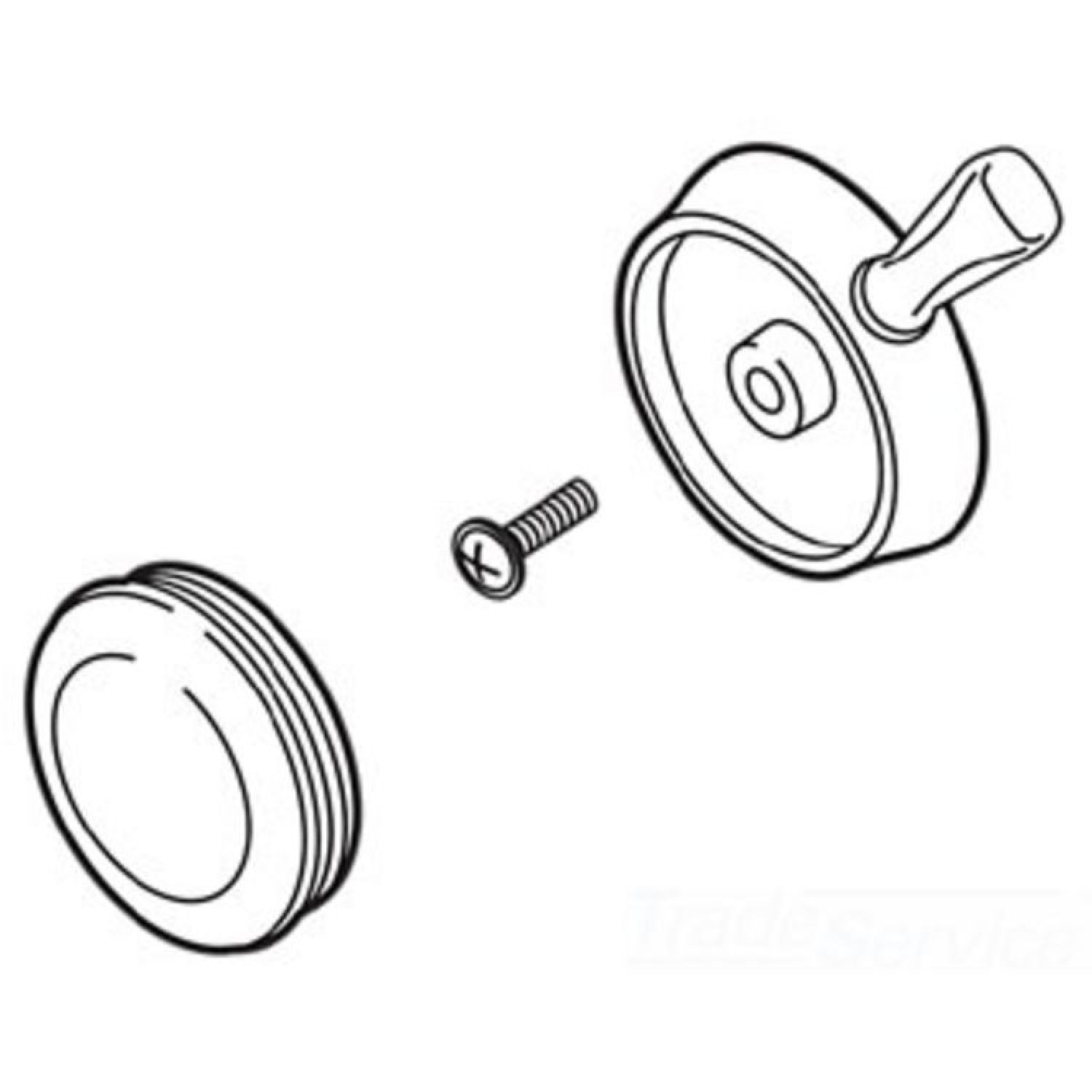 Delta RP61276 Delta RP61276 Delta Single Blade Handle Kit - Temperature (Chrome)