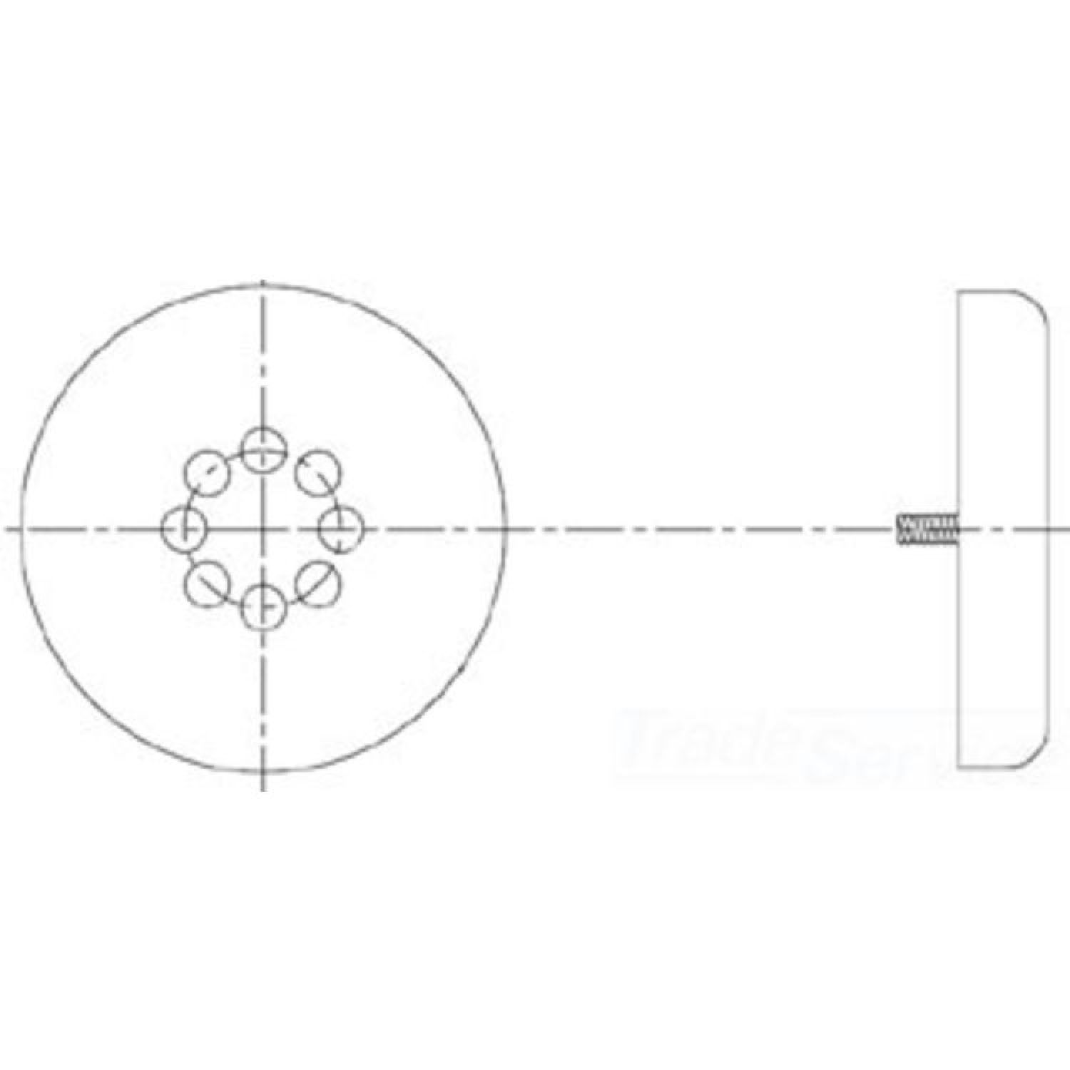 T&S Brass 013922-45 T&S BRASS 013922-45 RWV O'FLOW STRAINER (NO BODY)