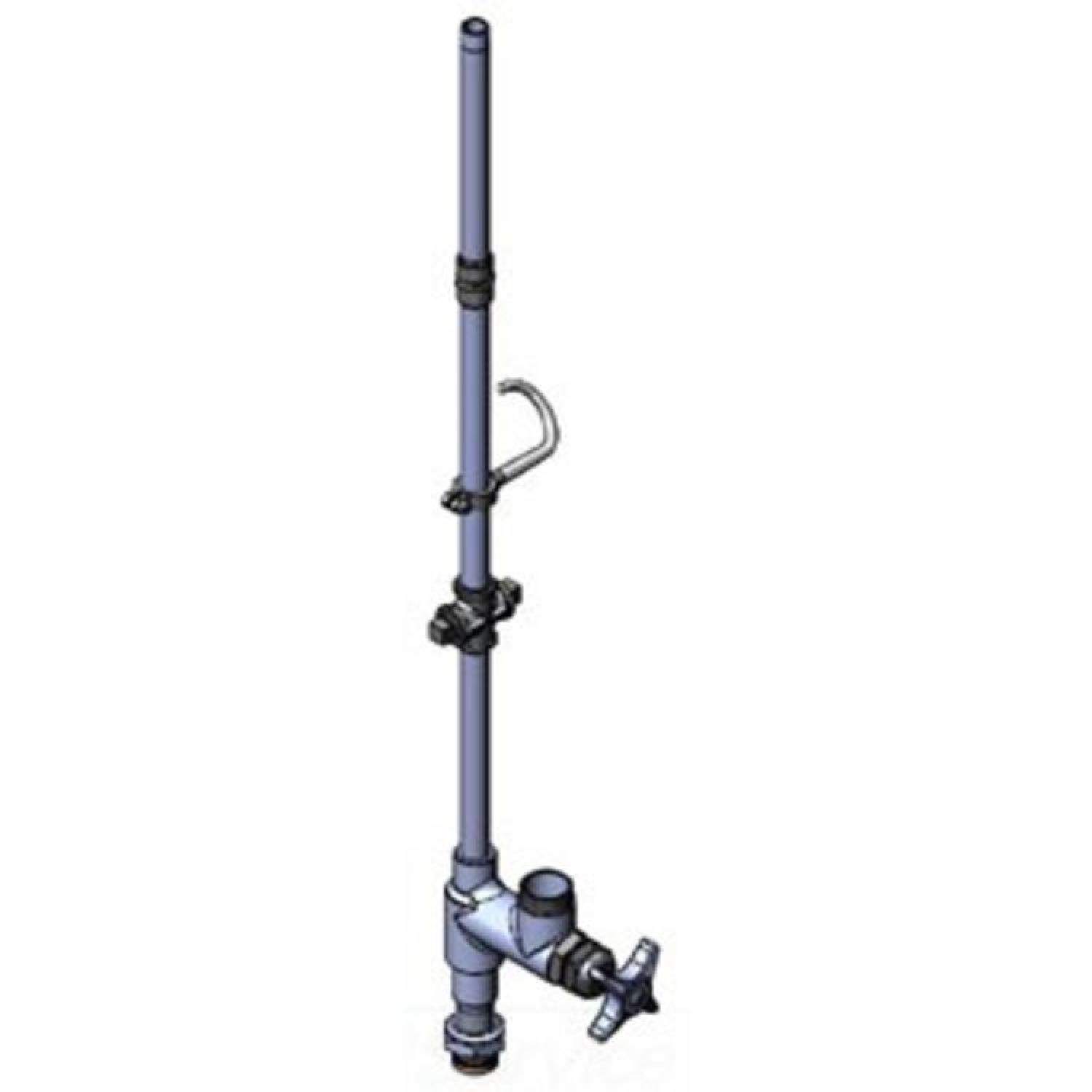 T&S Brass 016832-40 T&S BRASS 016832-40 EASYINSTALL RISER W/ BIG-FLO ADD-ON FAUCET