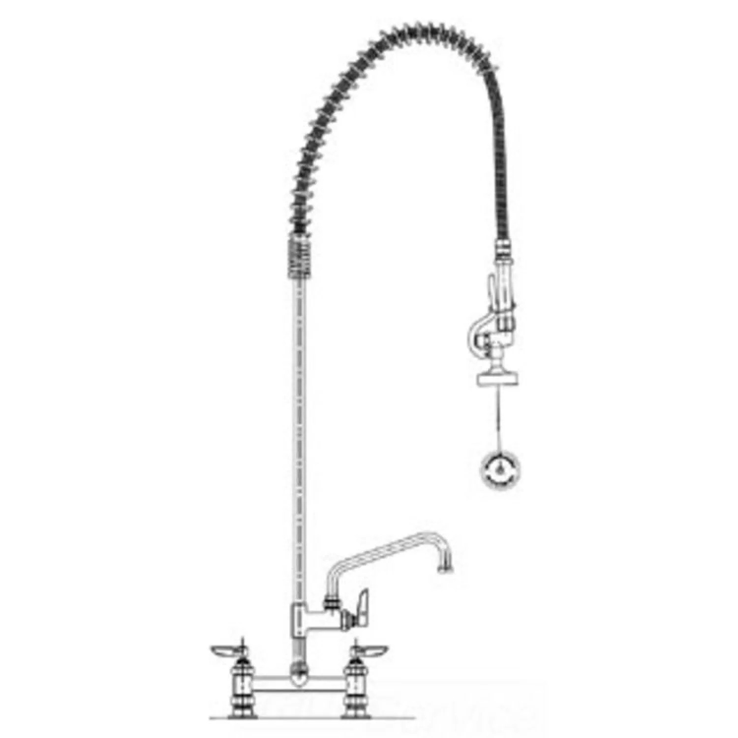 T&S Brass B-0123-ADF12-B T&S Brass B-0123-ADF12-B EasyInstall Pre-rinse Unit