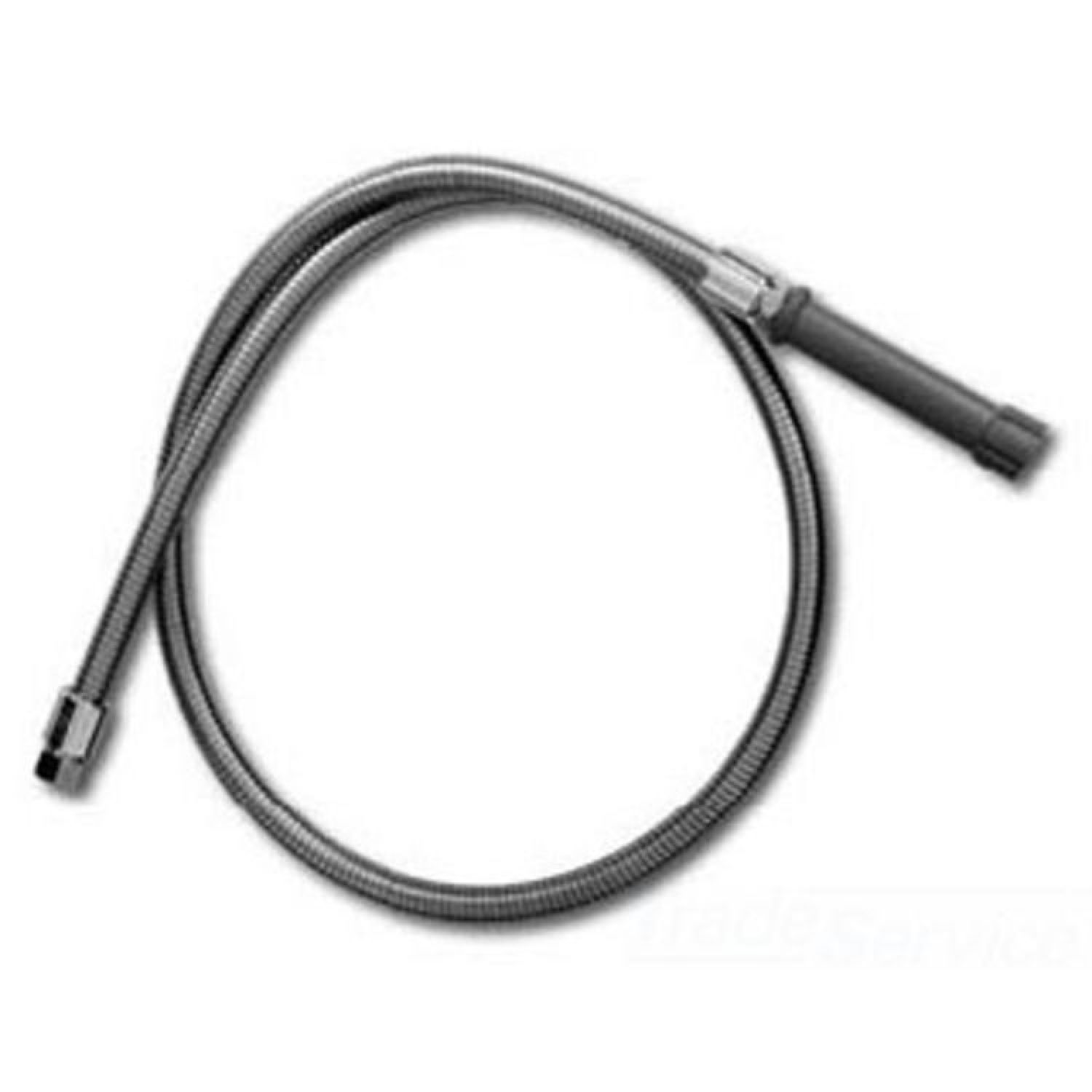 T&S Brass B-0054-H2A Hose - 54 Inch Flexible Stainless Steel, Less Handle