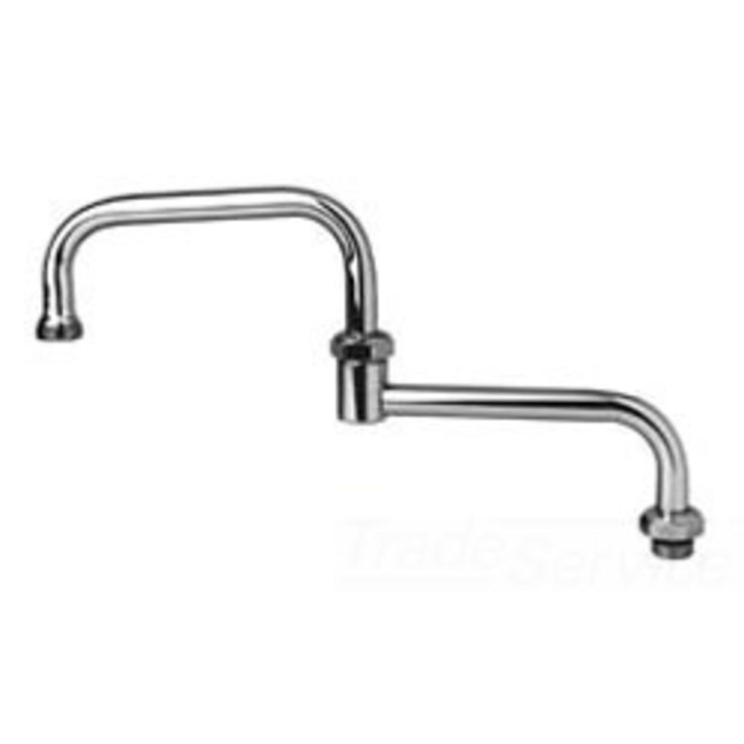 T&S Brass B-0251 T&S BRASS B-0251 TWO LEVER HANDLE SINGLE HOLE DECK MOUNT PANTY/ HOSTIPALITY