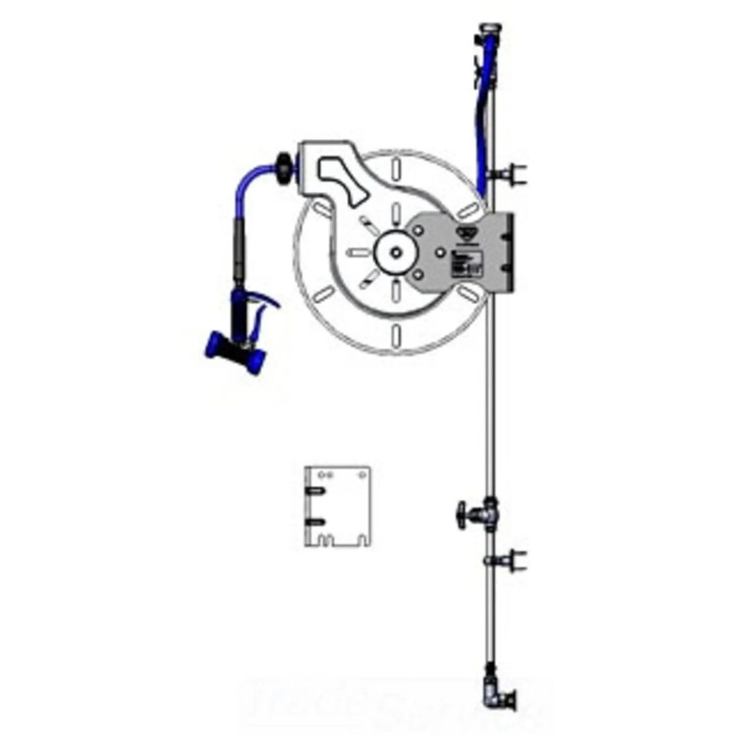 T&S Brass B-1551 T&s Brass B-1551 Hose Reel System with 3/8