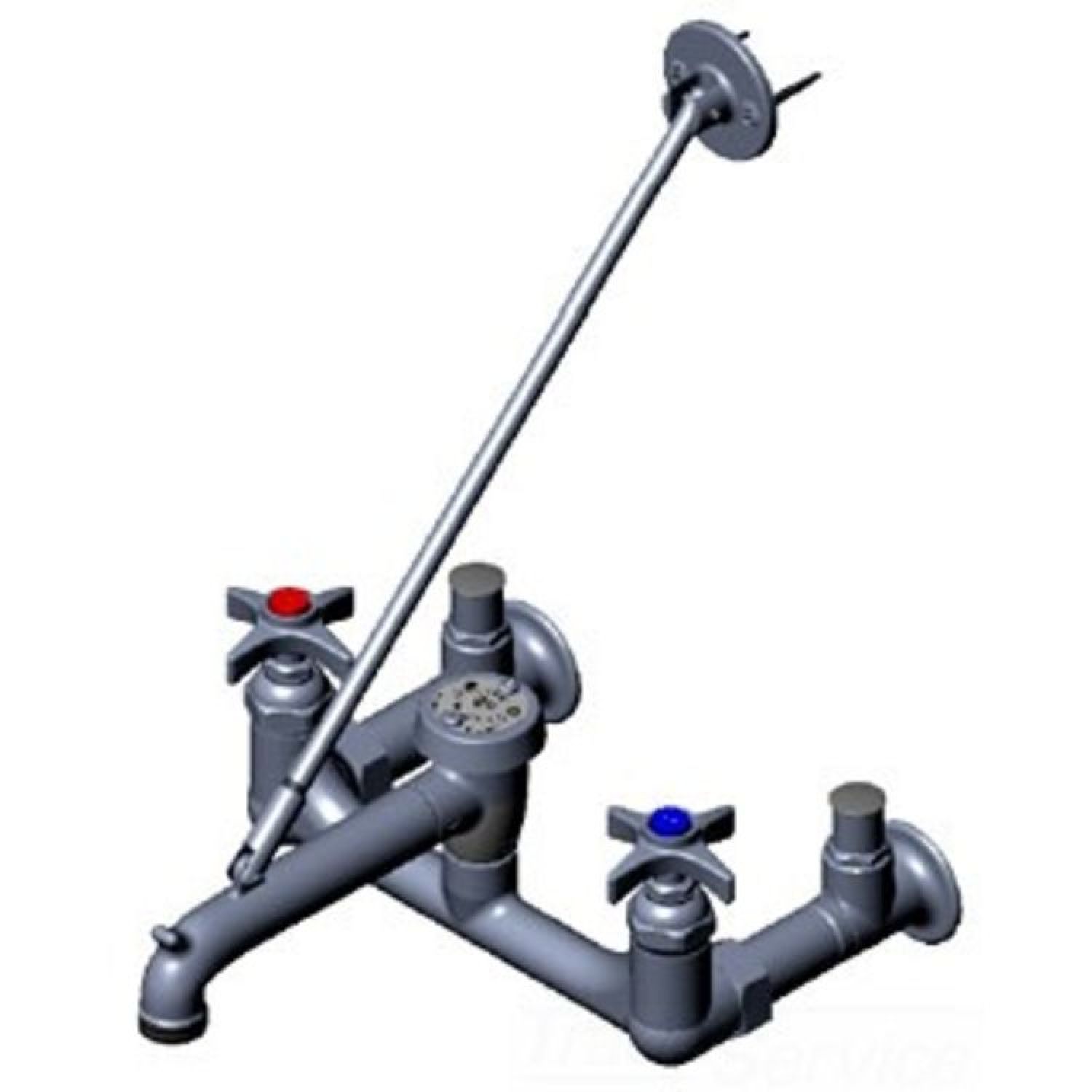T&S Brass B-1958 T&S Brass B-1958 Service Sink Faucet, Extension Fittings, Integral Stops