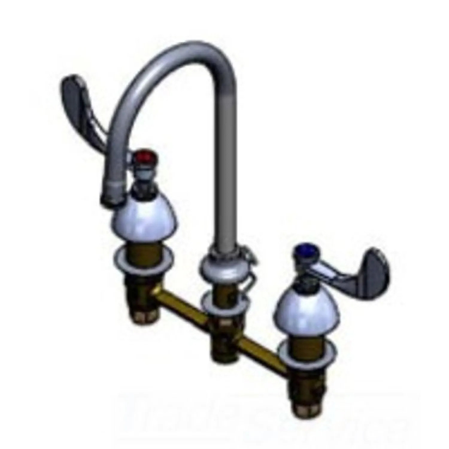T&S Brass B-2850-WH4 T&S Brass B-2850-WH4 Concealed Widespread Lavatory Faucet