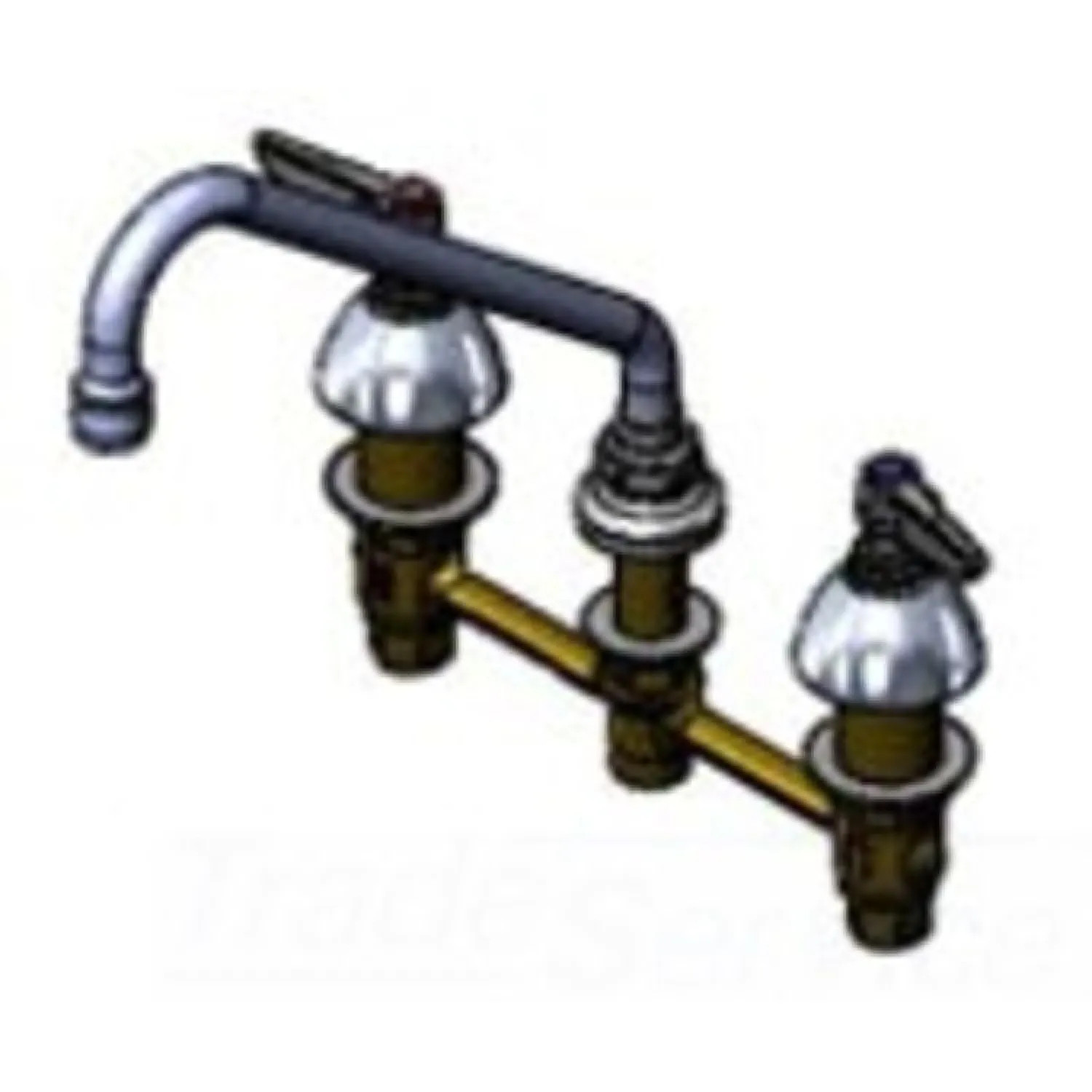 T&S Brass B-2854-CR T&S Brass B-2854-CR Concealed Widespread Lavatory Faucet