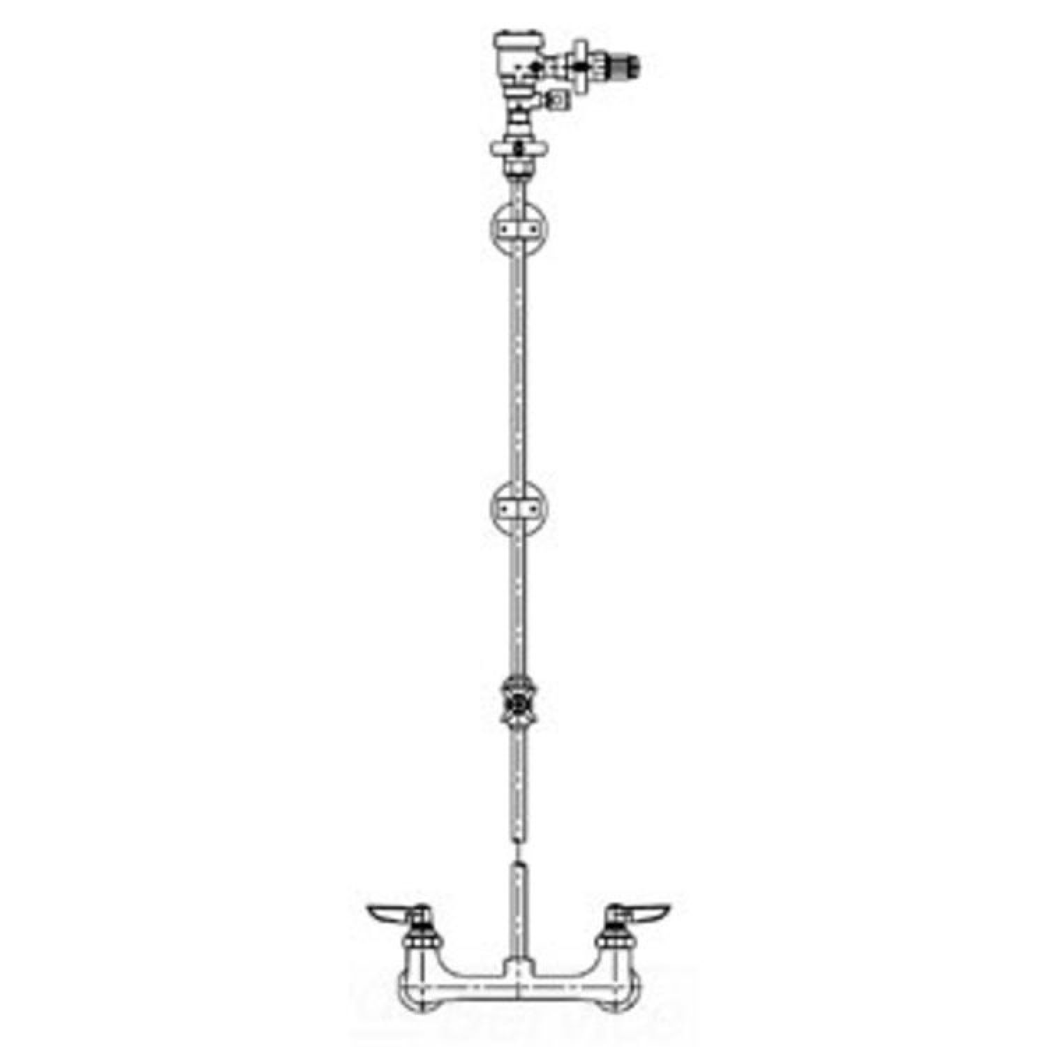 T&S Brass B-7000-LR-99 T&S Brass B-7000-LR-99 Hose Reel Kit - Faucet and Piping, Less Reel