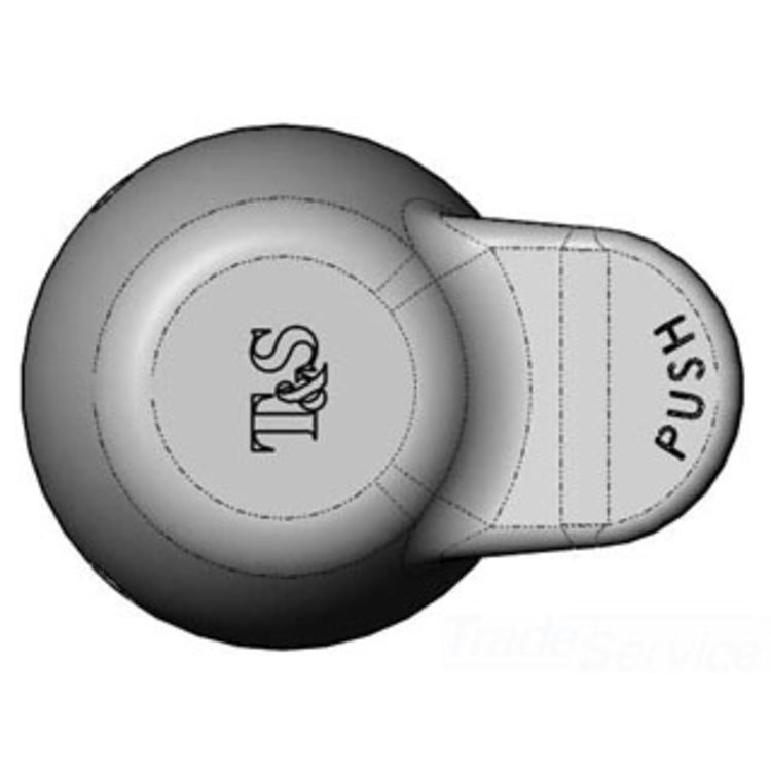 T&S Brass PA-C T&S BRASS PA-C PIVOT ACTION HANDLE (COLD) W/ RETAINING NUT AND SPANNER BIT