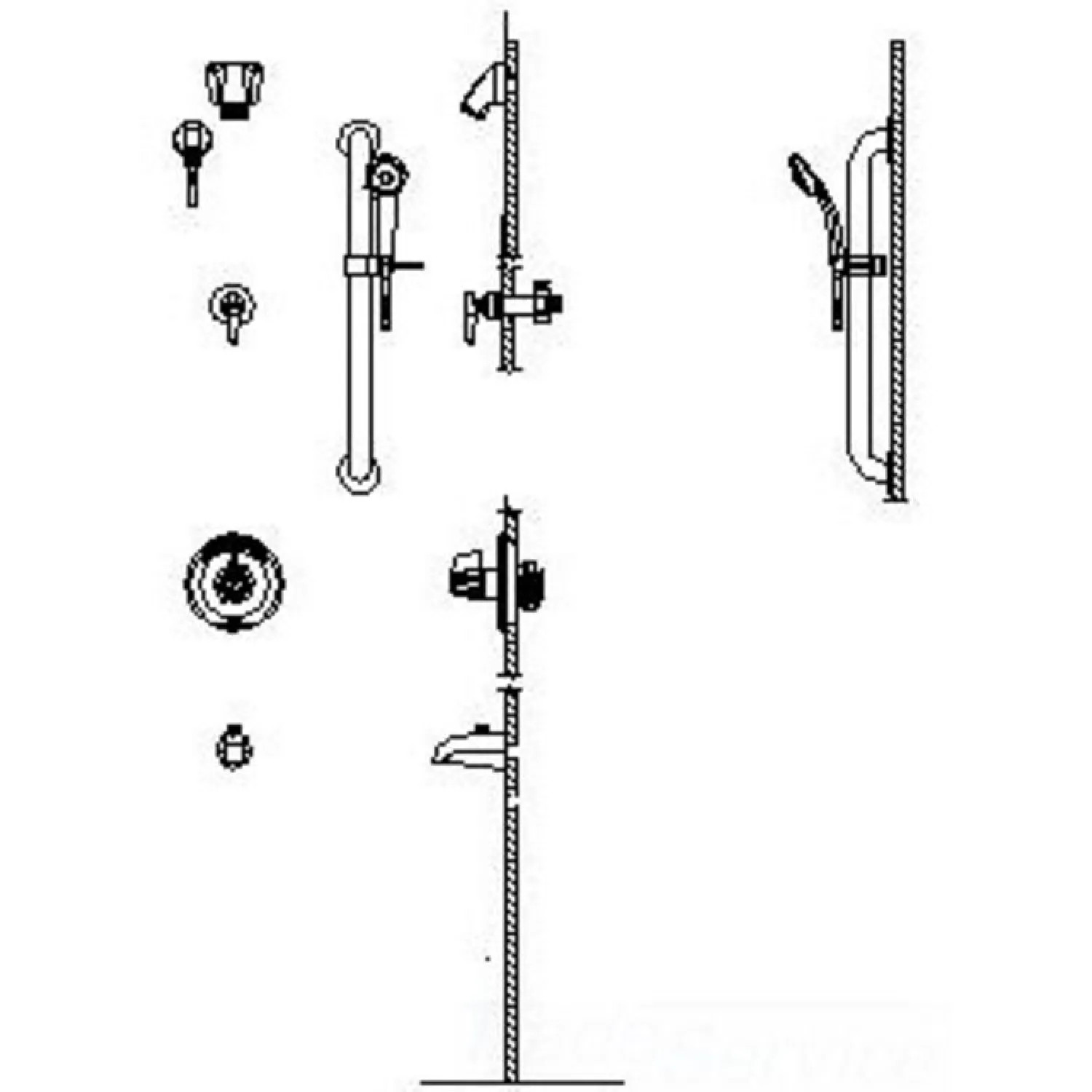 Delta T13H963-20 Delta T13H963-20 T13H Series Chrome Commercial Shower Trim