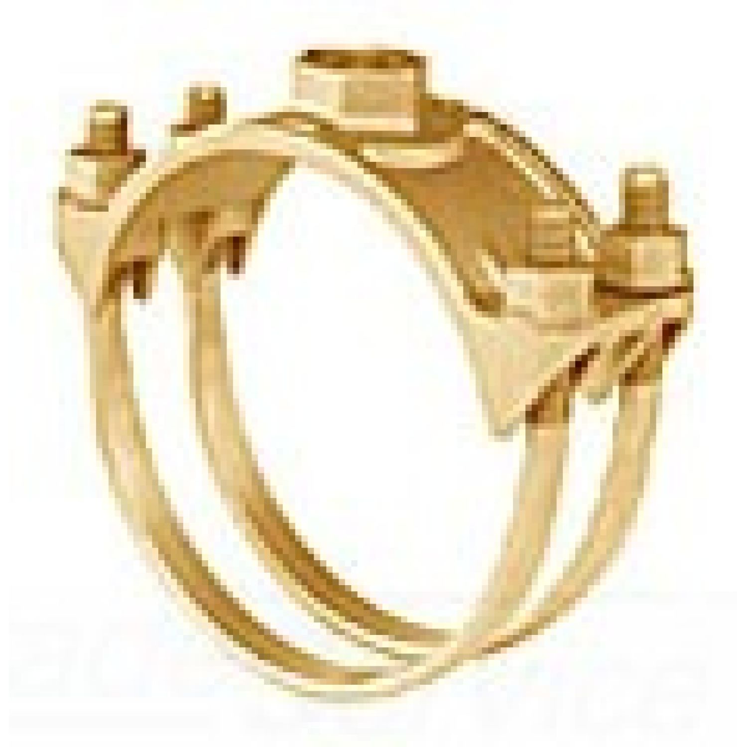 AY McDonald 4148015 VMSATBD81 3826 4148015 8 x 1 BRASS DOUBLE STRAP SADDLE 