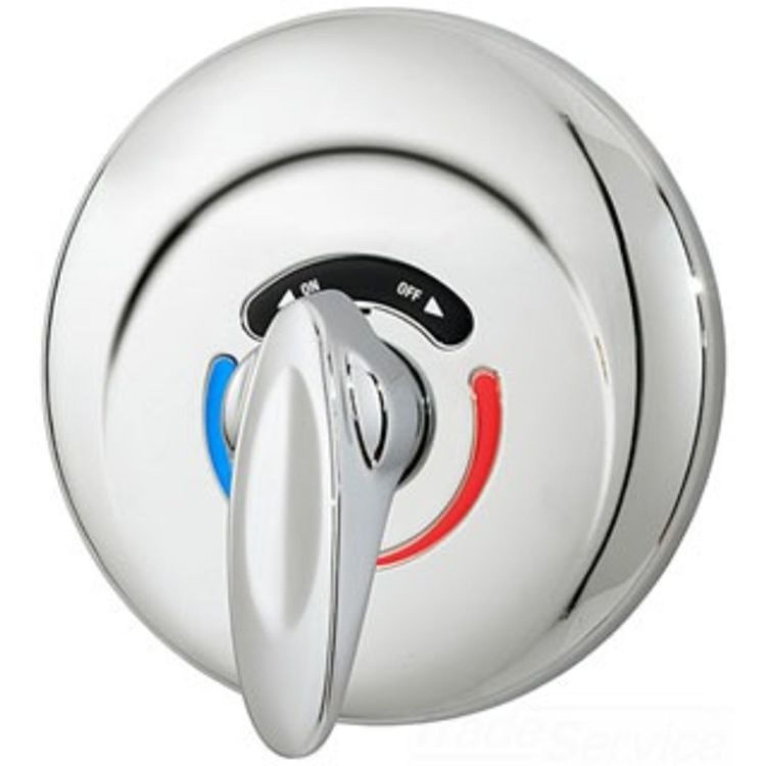 Symmons 4-500VT Symmons SafetyMix Visu-Temp Valve and Trim Kit, Lever Handle, Polished Chrome - 4-500VT