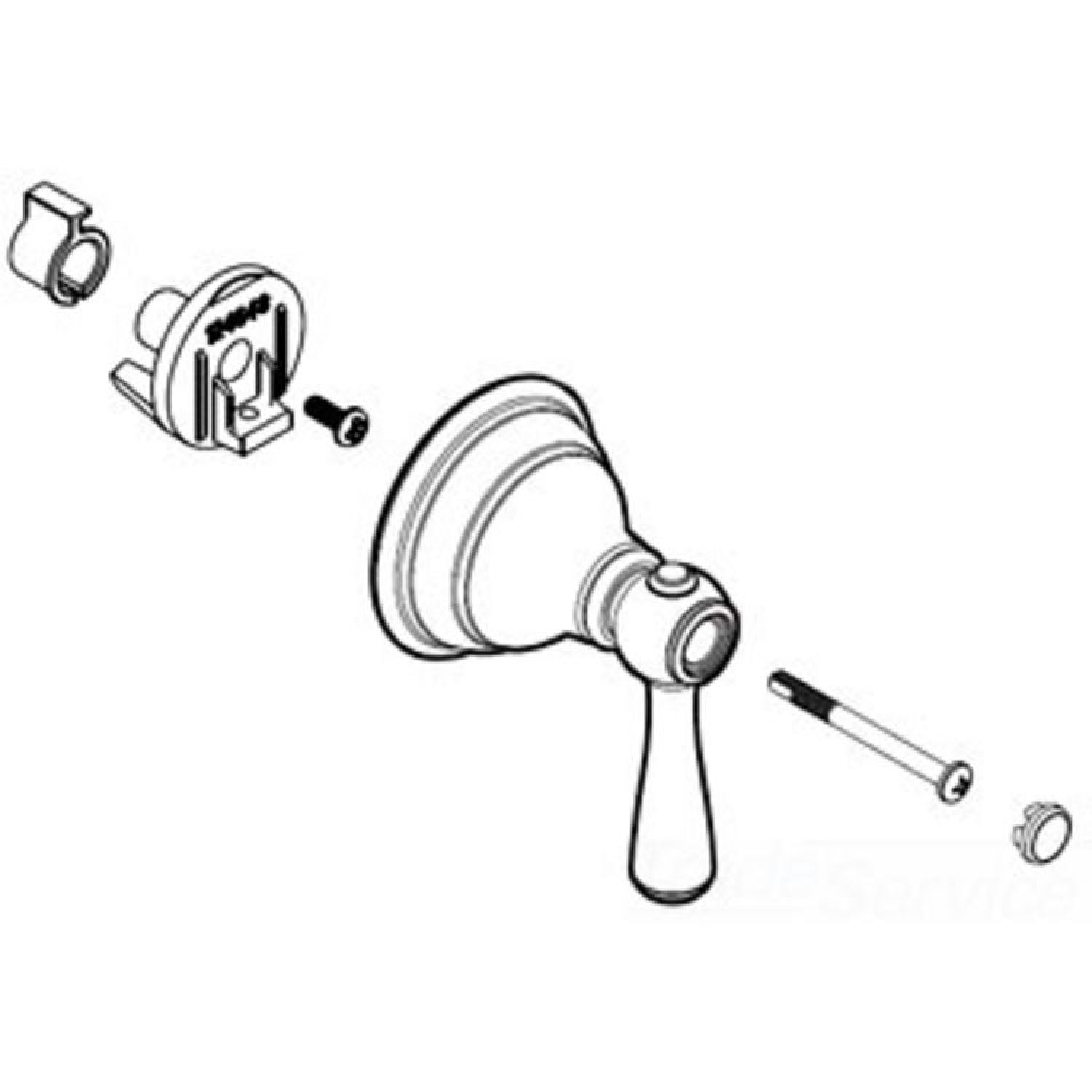 Moen 136640BN Moen 136640BN Part Handle Kingsley Three Function Kit, Brushed Nickel
