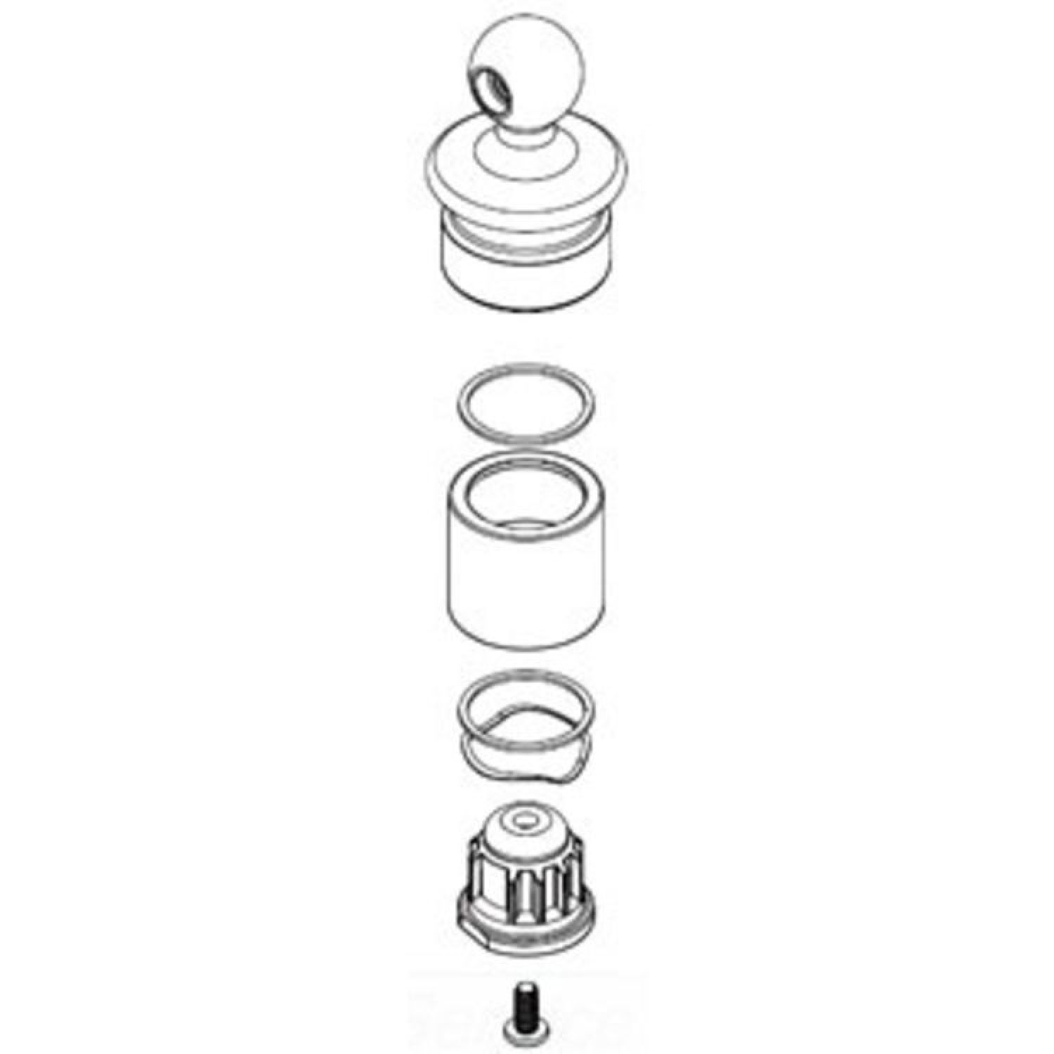 Moen 116670WR Moen 116670WR Part Handle Hub Two Handle Lever Lavatory/ Bar Hot