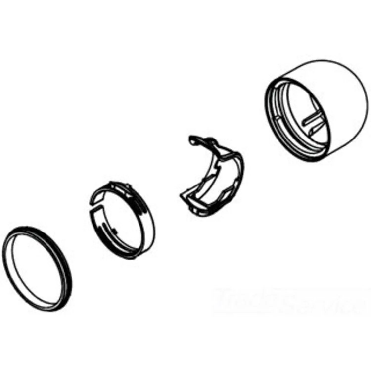 Moen 141797ORB Moen 141797ORB Part Dome Kit, Oil Rubbed Bronze