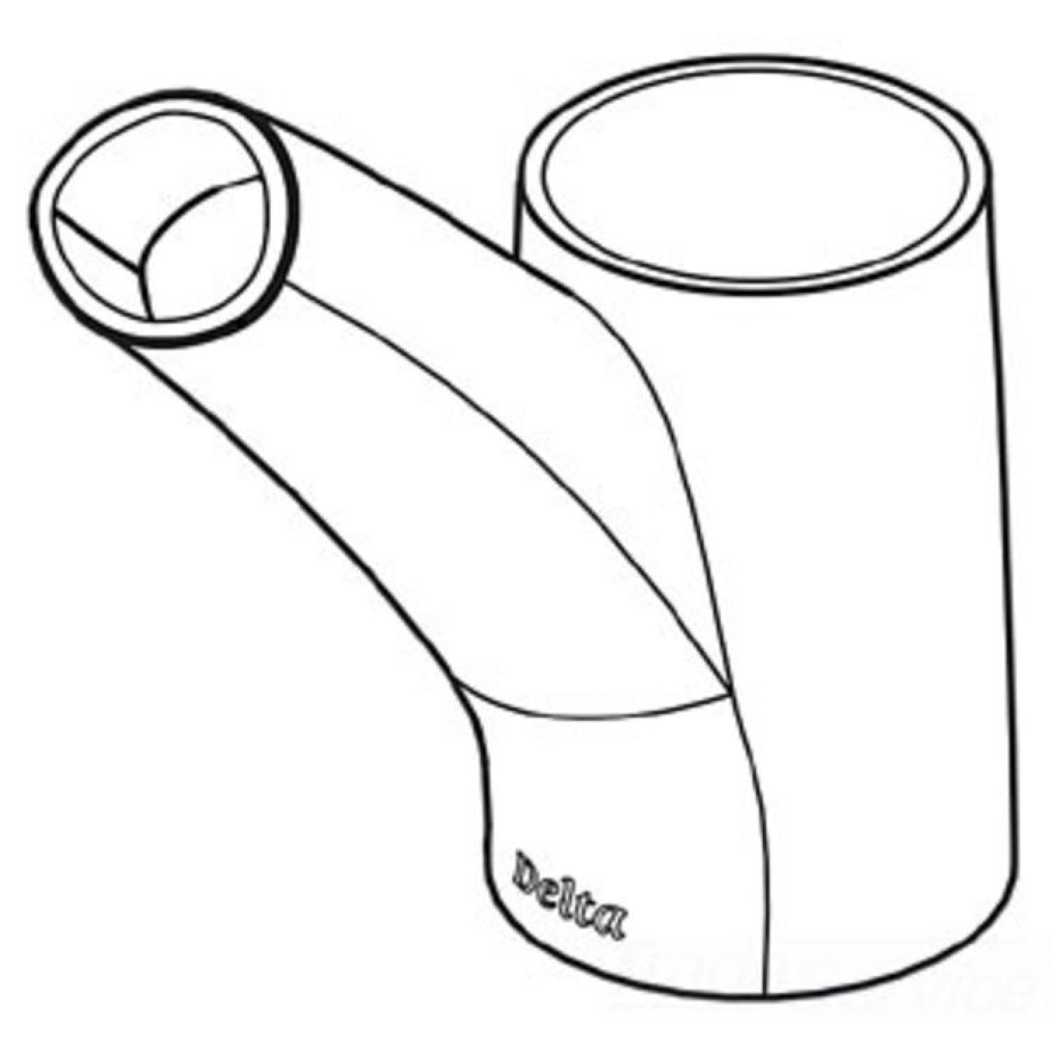 Delta RP33852BS Delta RP33852BS Delta Spout Hub Assembly - Pull-Out Kitchen (Biscuit)