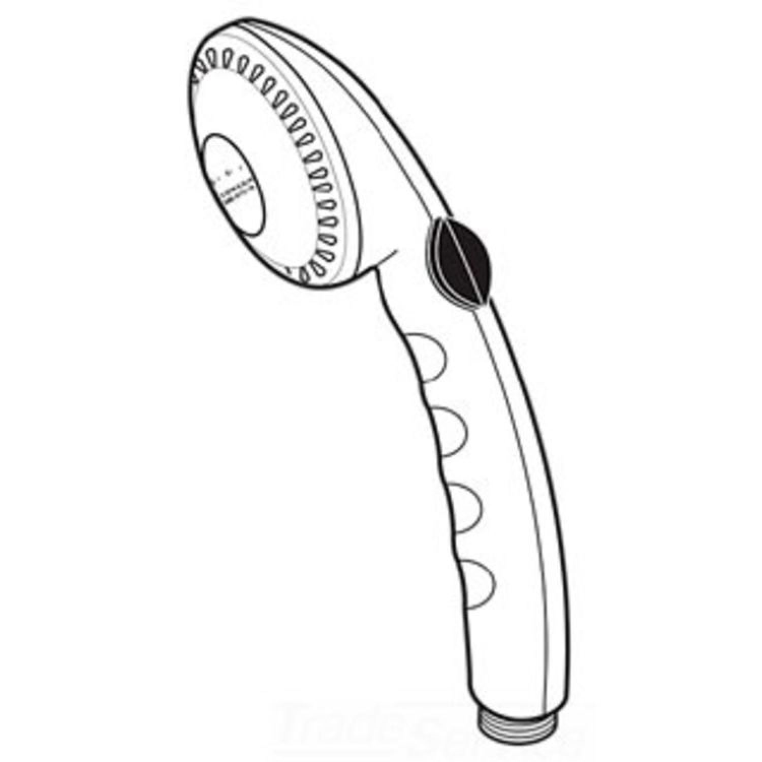 Delta RP7405 Delta Two-Setting Handheld Shower with Dual Check Valves for 55011 and 57011 Wall-Mount Hand Showers, WaterSense, 1.75 GPM - RP7405