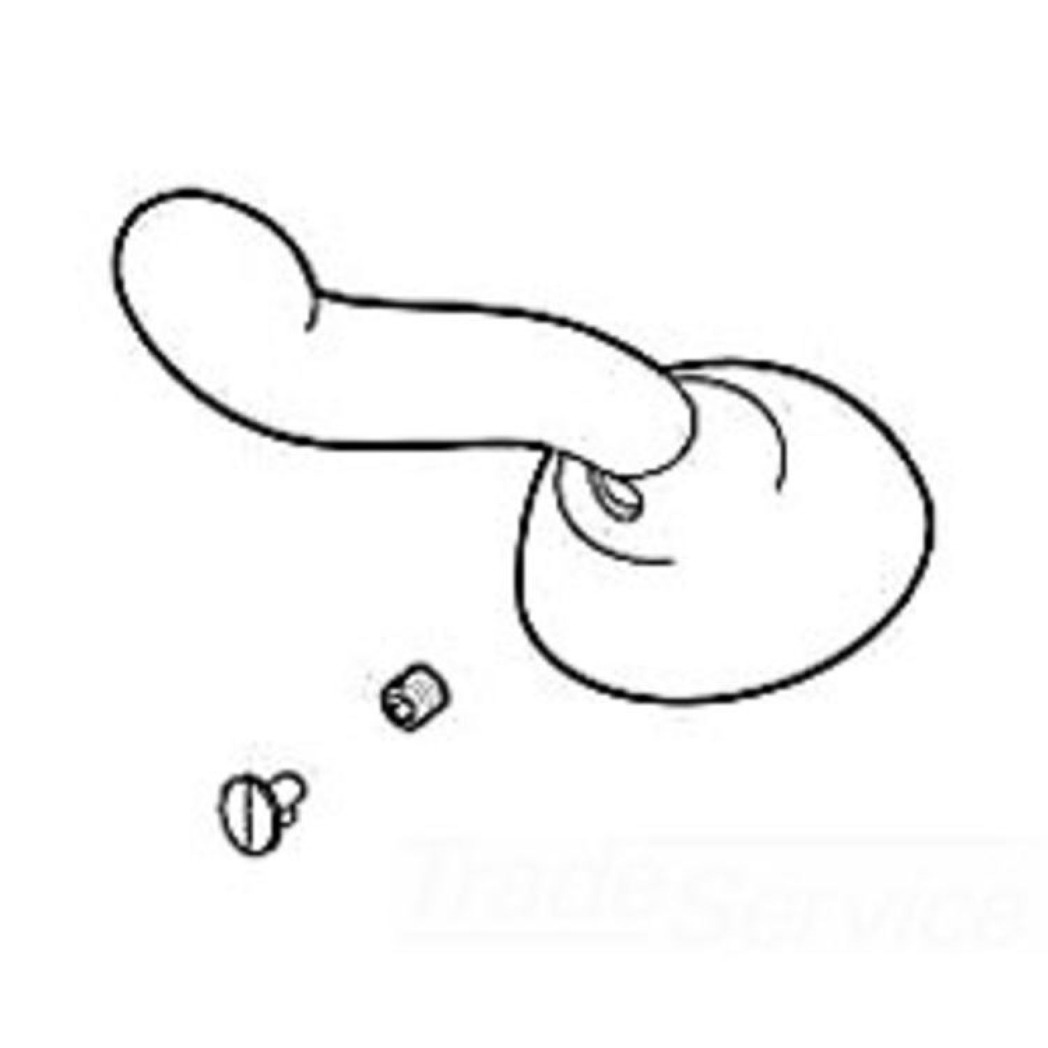 Delta RP46748 Delta RP46748 Delta Single Metal Lever Handle with Button and Set Screw (Chrome)
