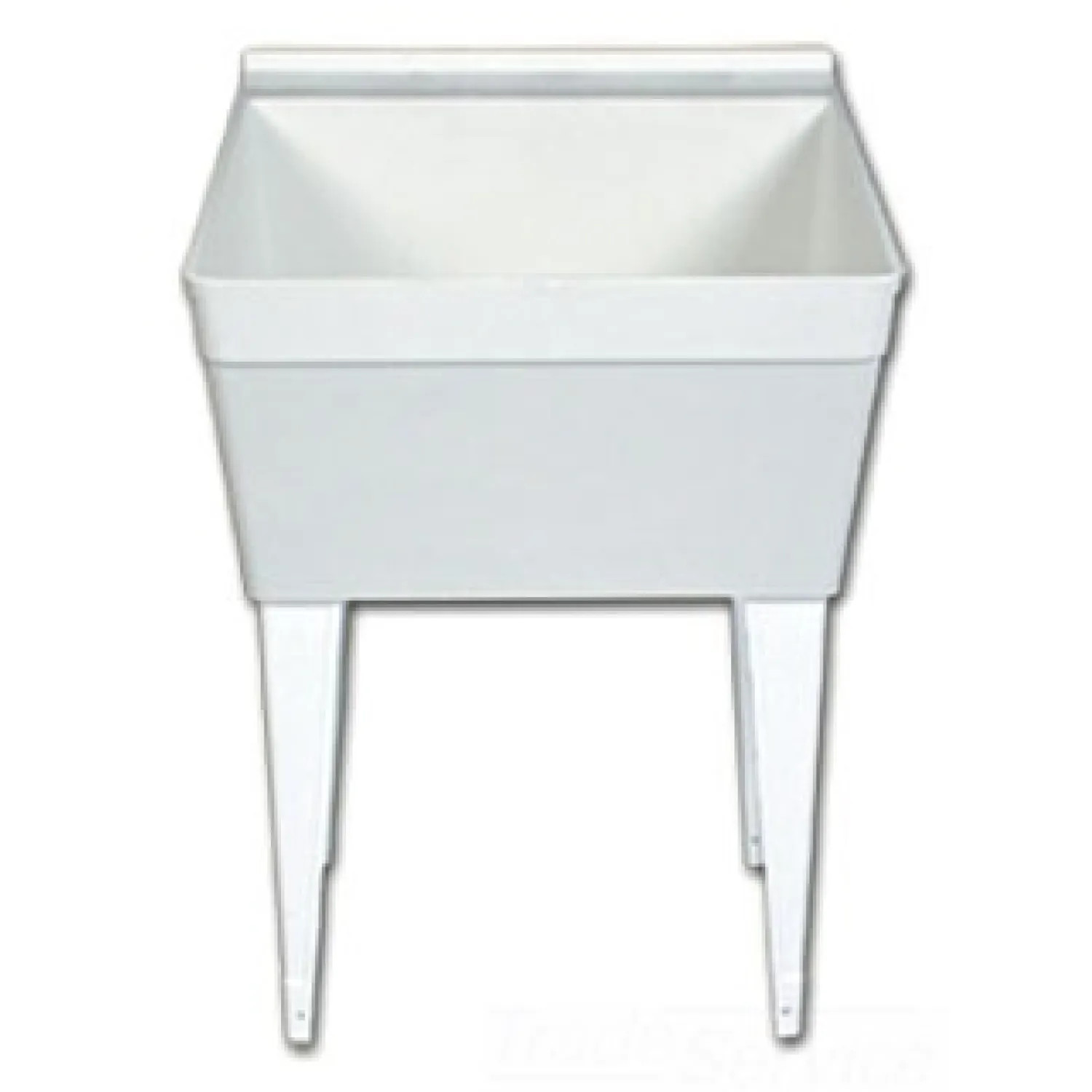   FLORESTONE FM-3 STD (3/BOX) FLOOR MNT UTILITY SINK WHT UNDRILL 231/8