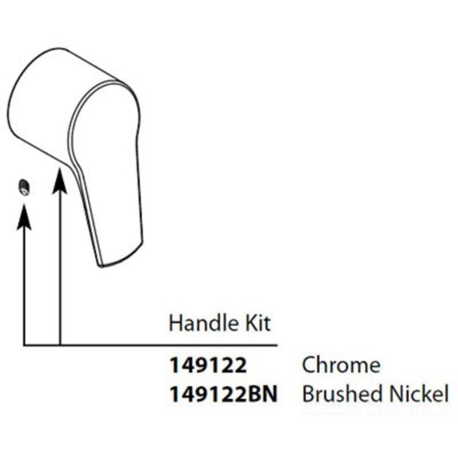 Moen 149122 MOEN 149122 PART POSI SHR HDL CHR CHROME